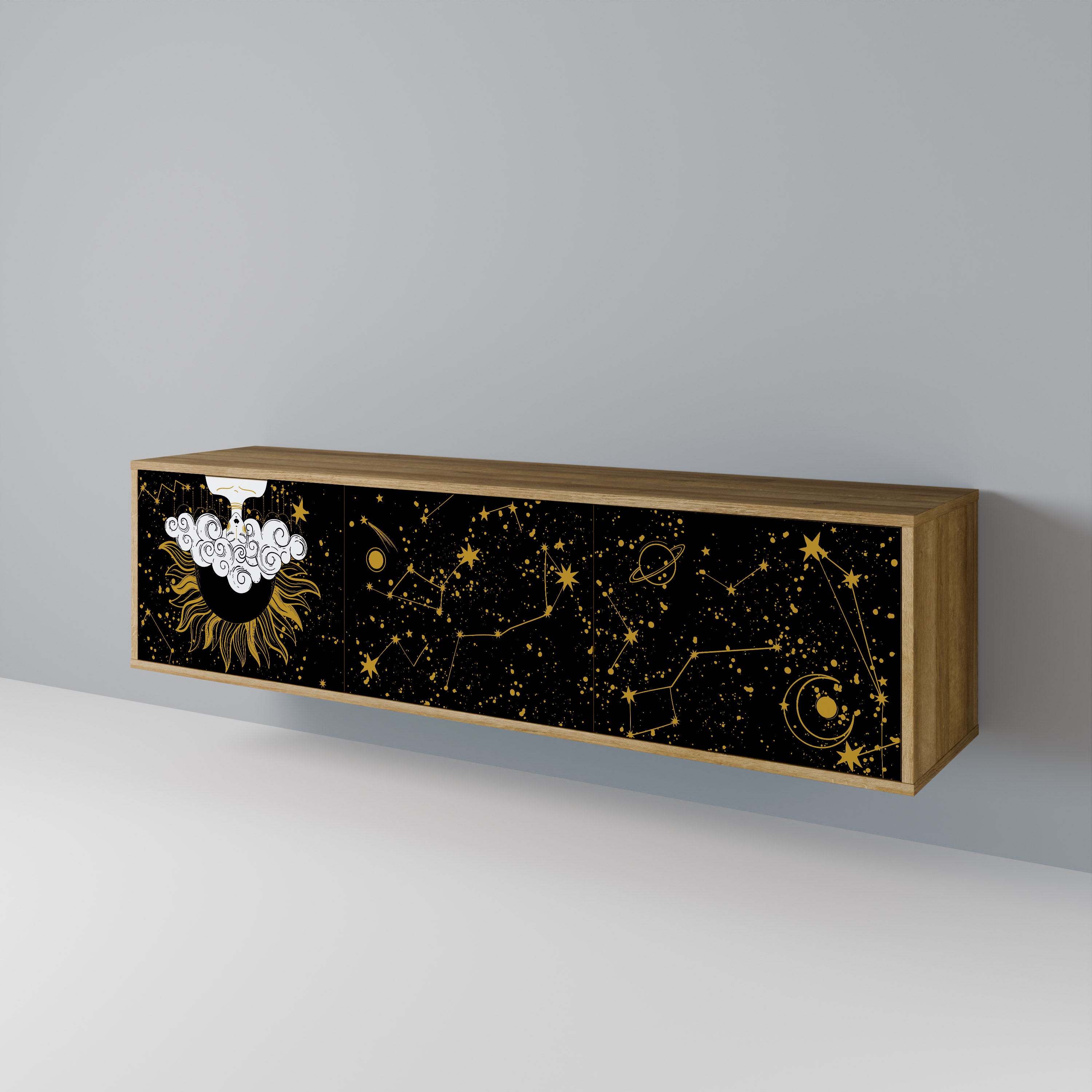 STELLAR CONSTELLATIONS Třídveřový TV stolek