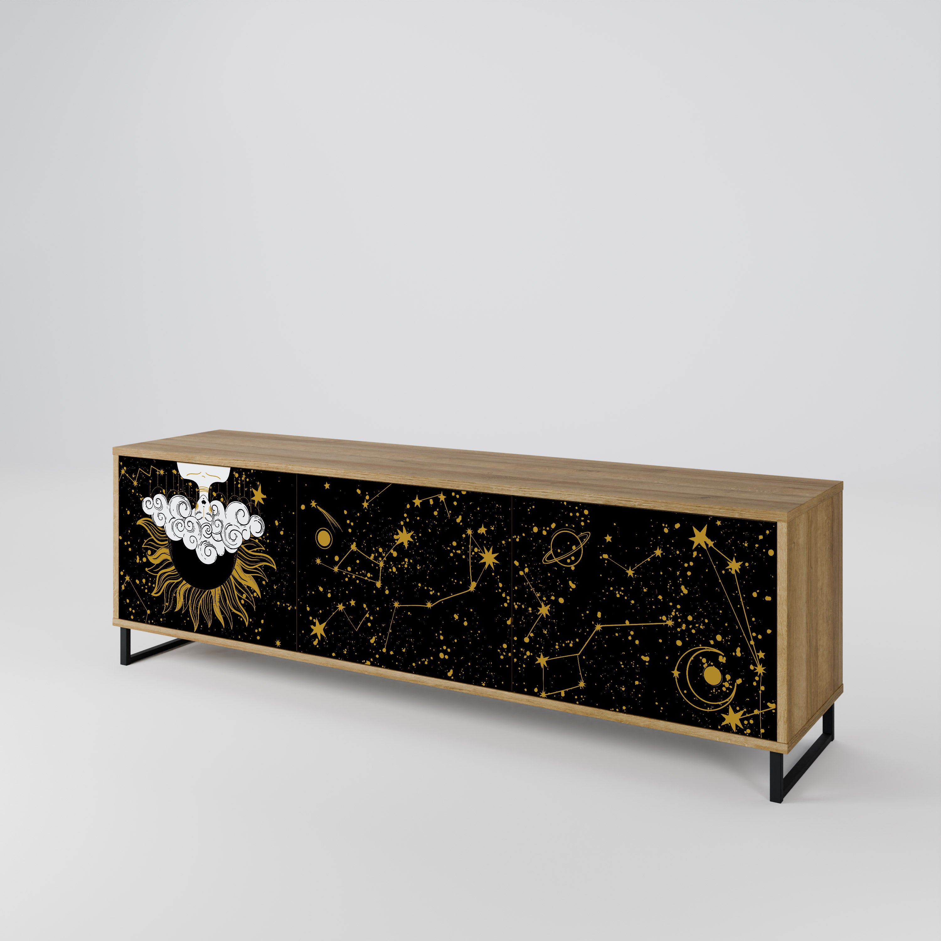 STELLAR CONSTELLATIONS Třídveřový TV stolek