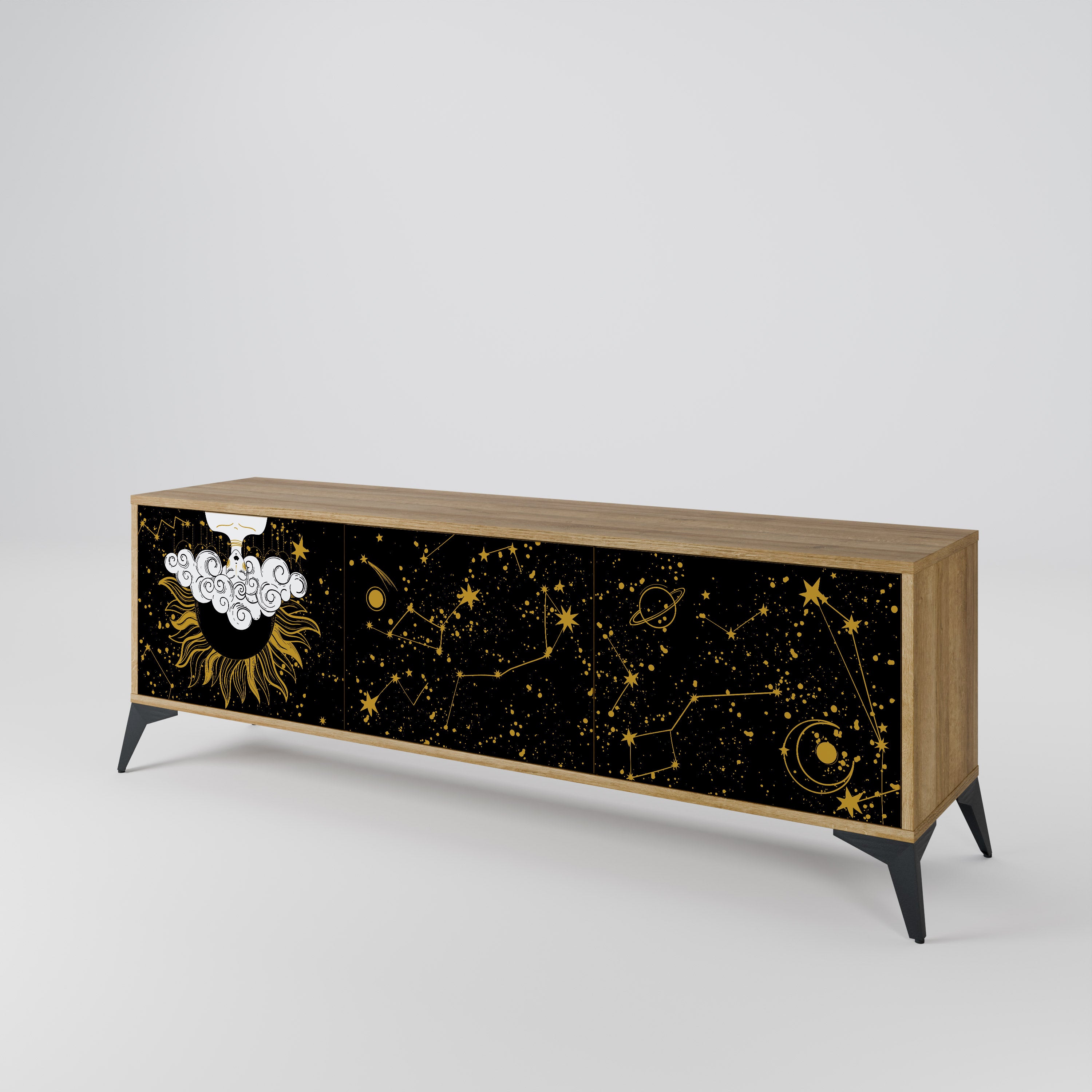STELLAR CONSTELLATIONS Třídveřový TV stolek