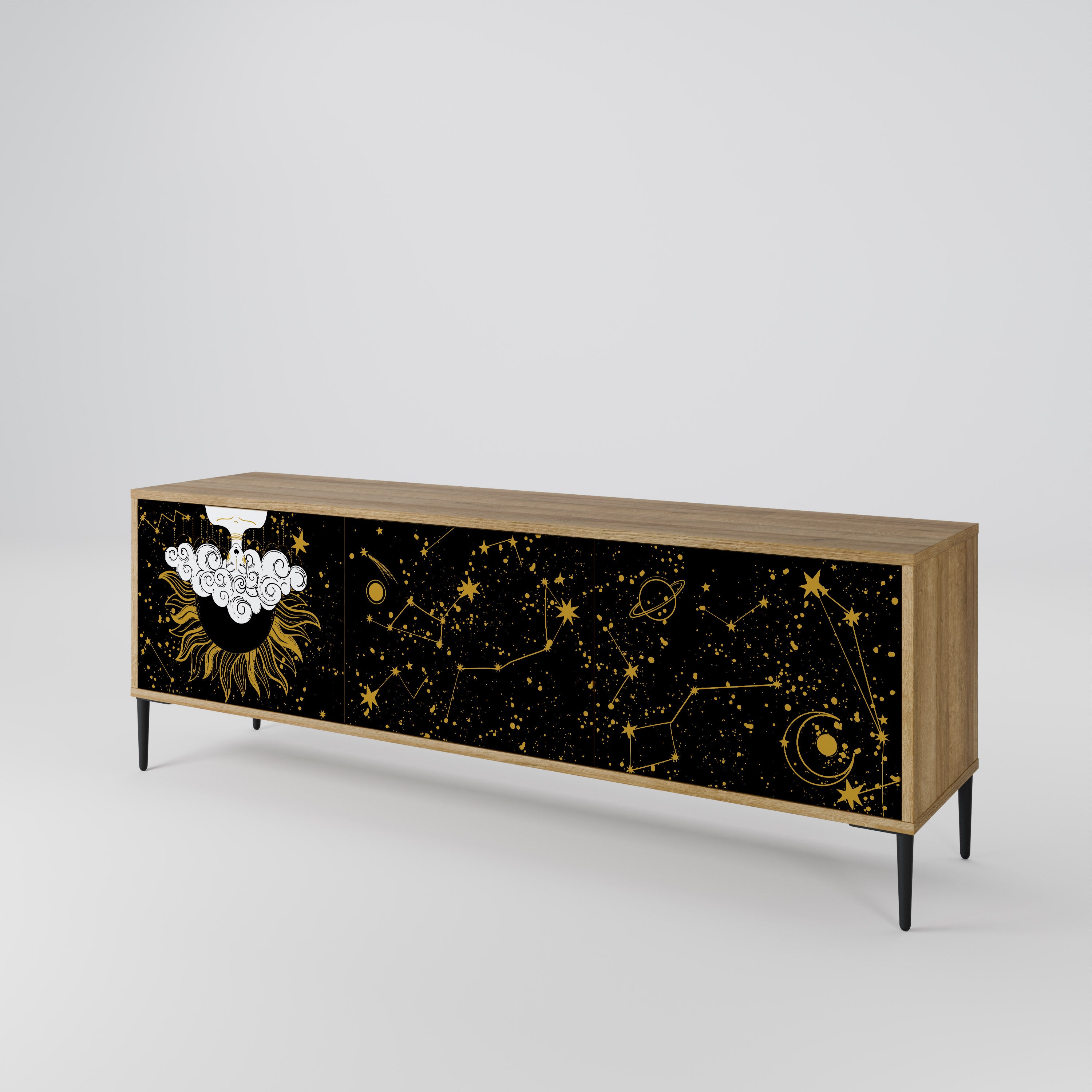 STELLAR CONSTELLATIONS Třídveřový TV stolek