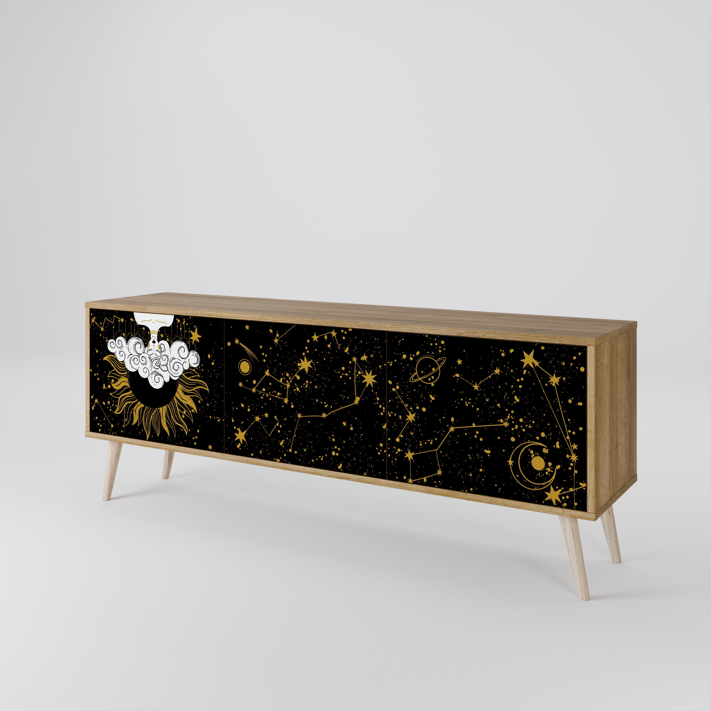 STELLAR CONSTELLATIONS Třídveřový TV stolek
