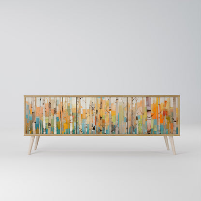 BIRCH KALEIDOSCOPE Třídveřový TV stolek