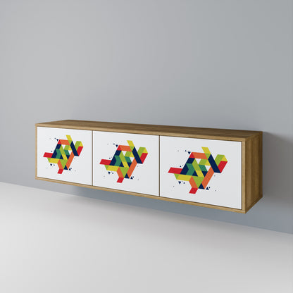 FUTURE SIGN Třídveřový TV stolek