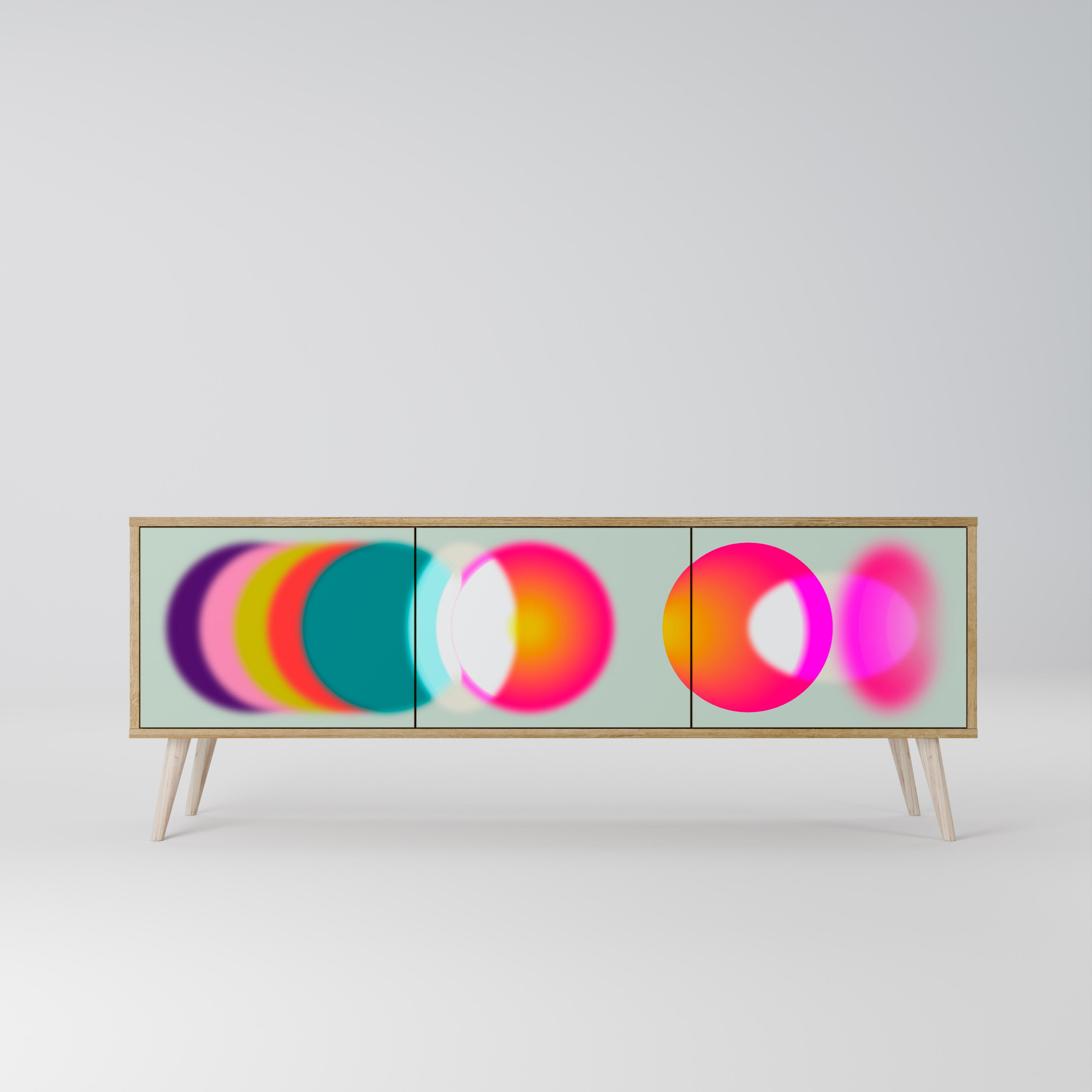 SYMPHONY OF COLORS Třídveřový TV stolek