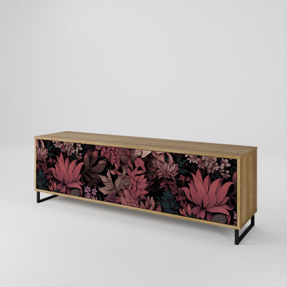 FLORAL WHISPER Třídveřový TV stolek