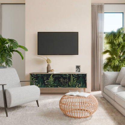 FERN FLOWERS Třídveřový TV stolek