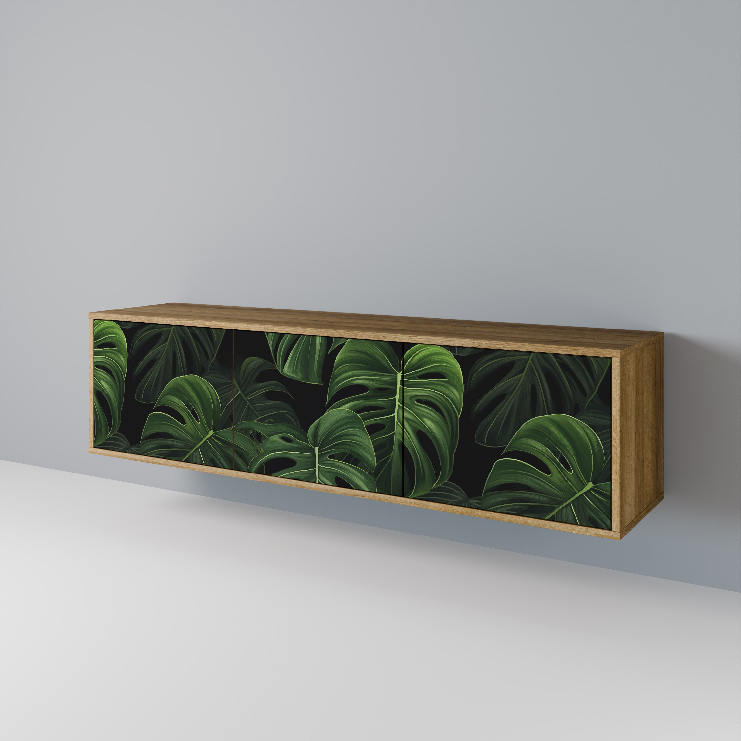 INFINITE MONSTERA Třídveřový TV stolek