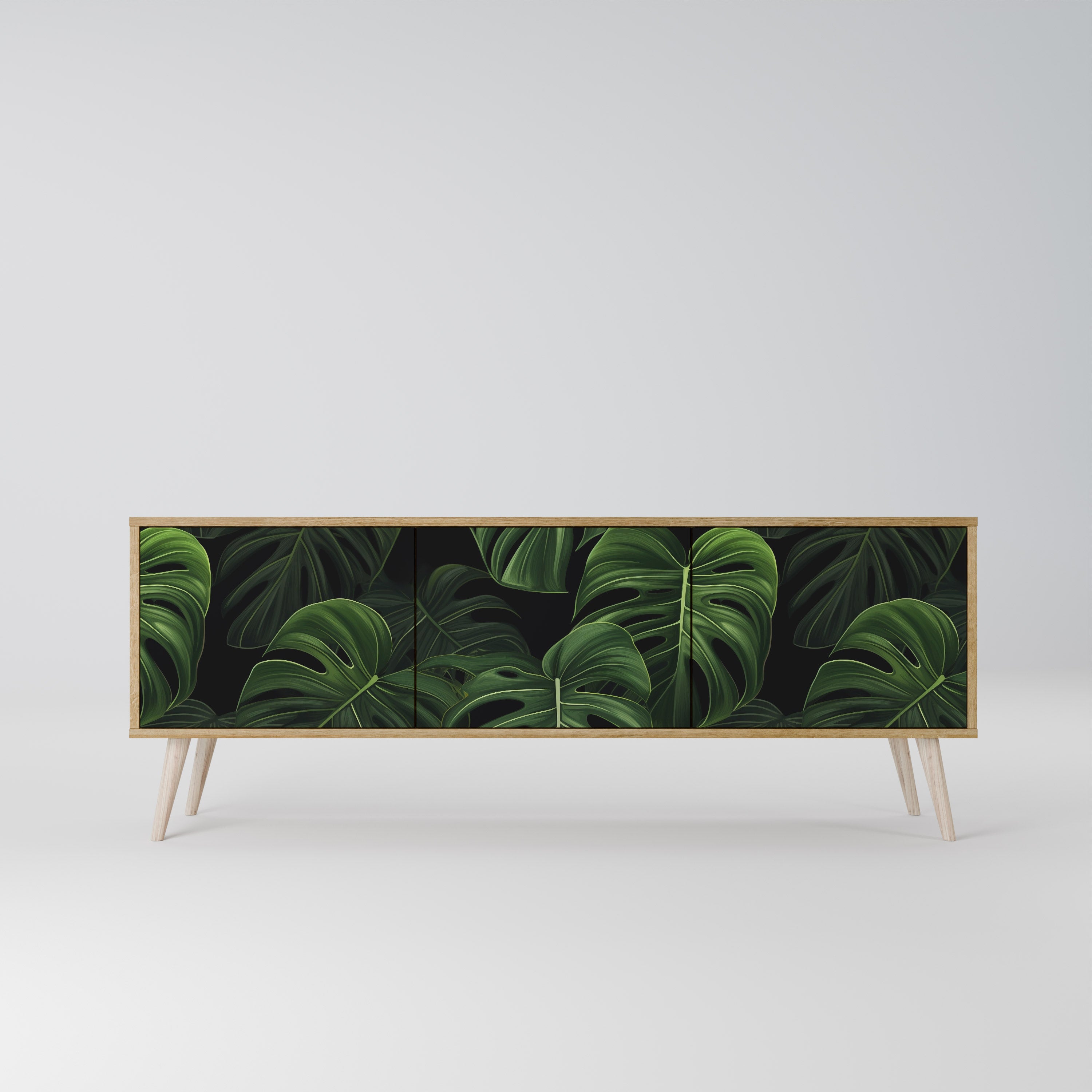 INFINITE MONSTERA Třídveřový TV stolek