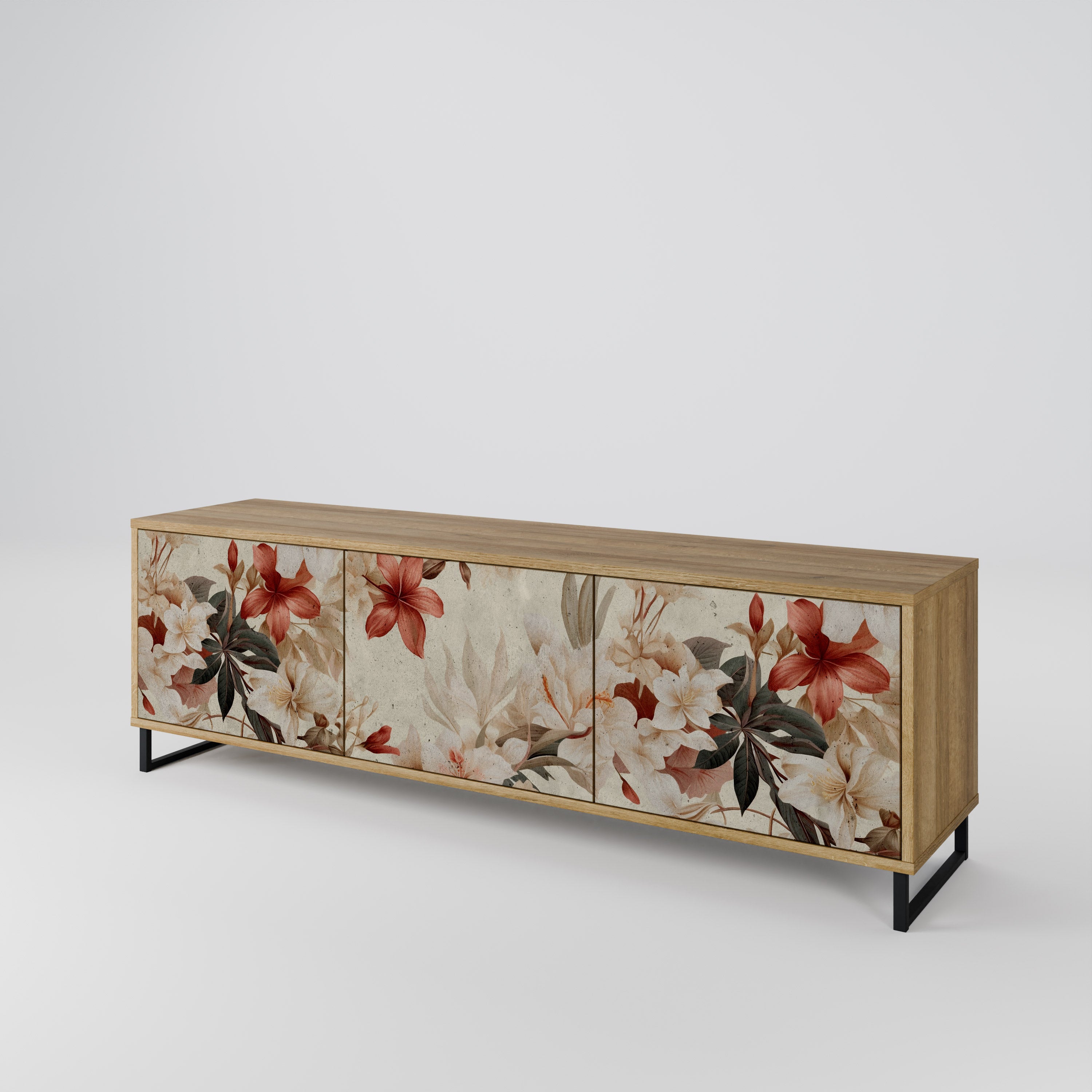 PETAL HARMONY Třídveřový TV stolek