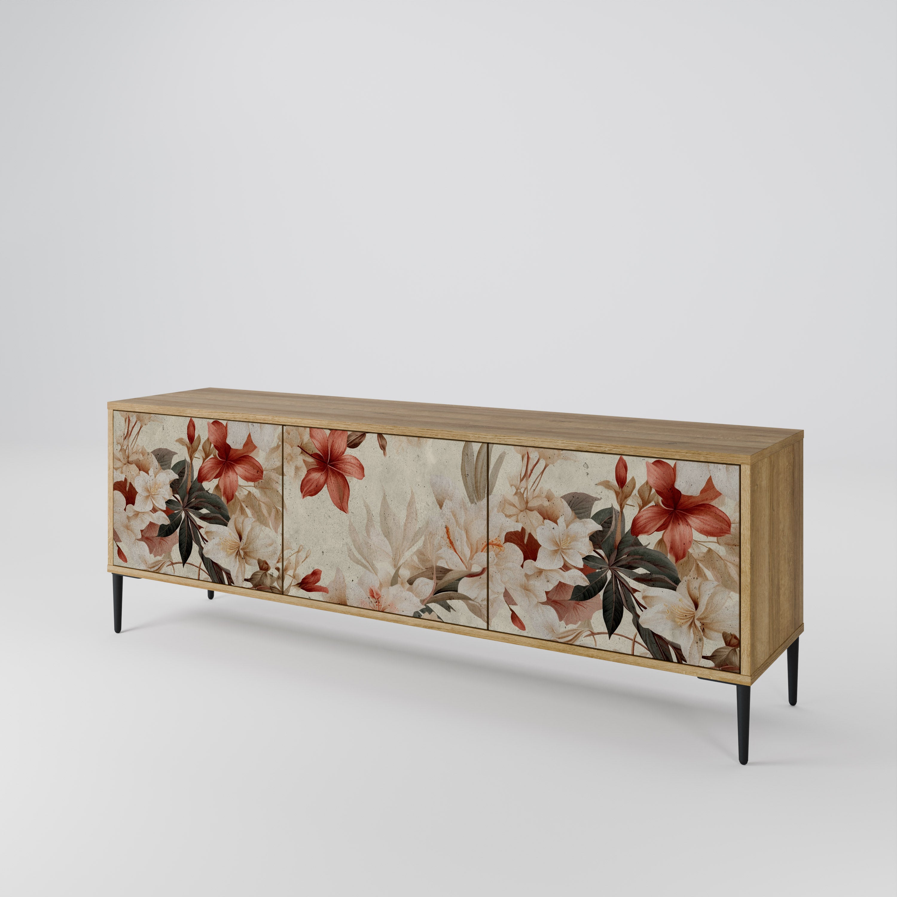 PETAL HARMONY Třídveřový TV stolek