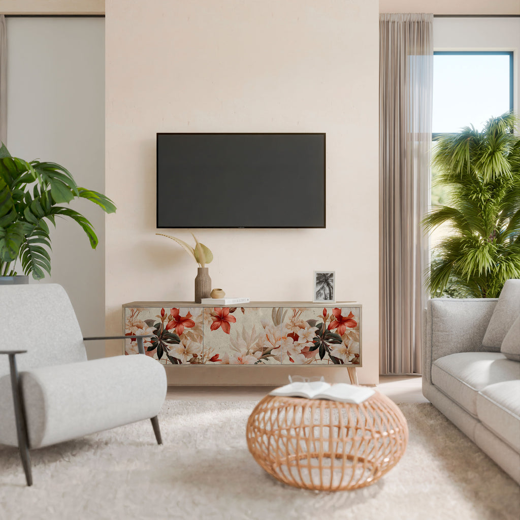 PETAL HARMONY Třídveřový TV stolek