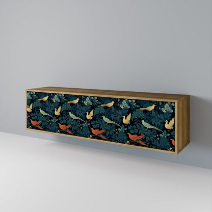 FOWL ORNAMENT Třídveřový TV stolek