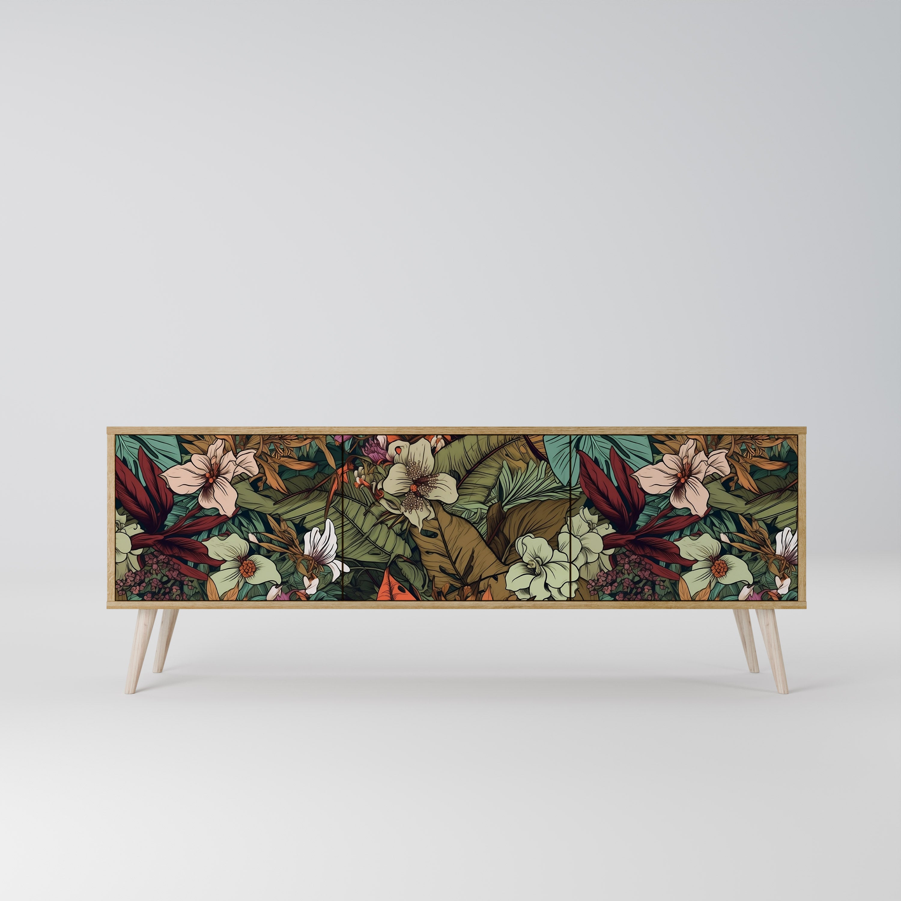 BOTANICAL EMERGENCE Třídveřový TV stolek