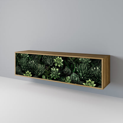 SUCCULENT JUNGLE Třídveřový TV stolek