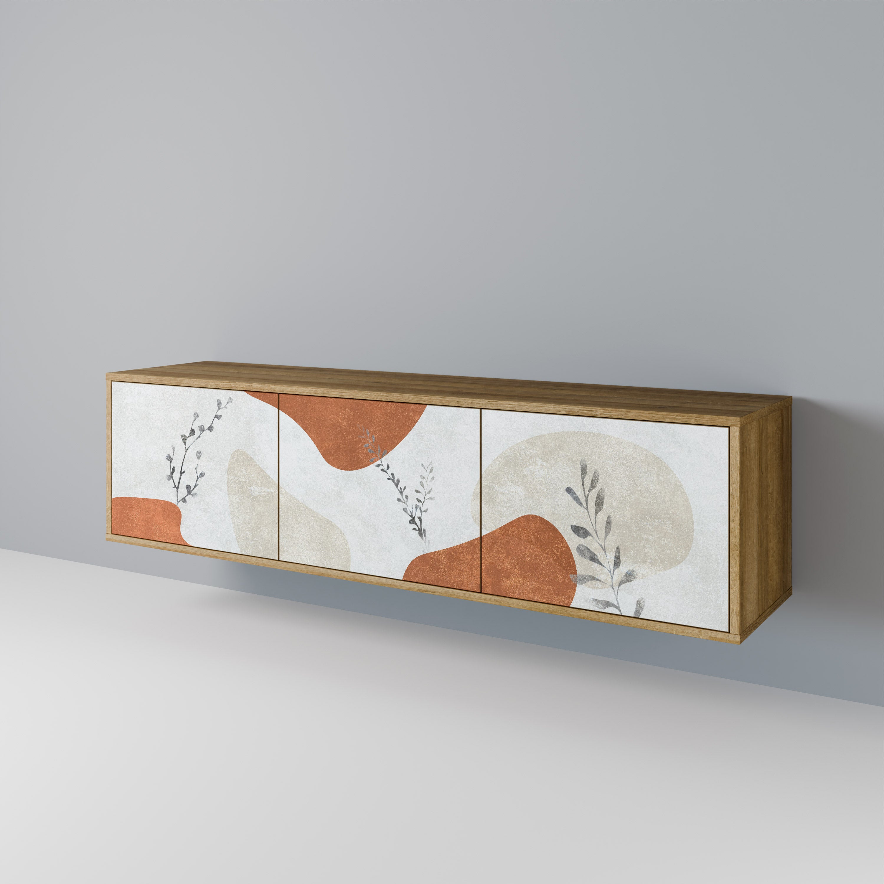 TRANQUIL TWIG Třídveřový TV stolek
