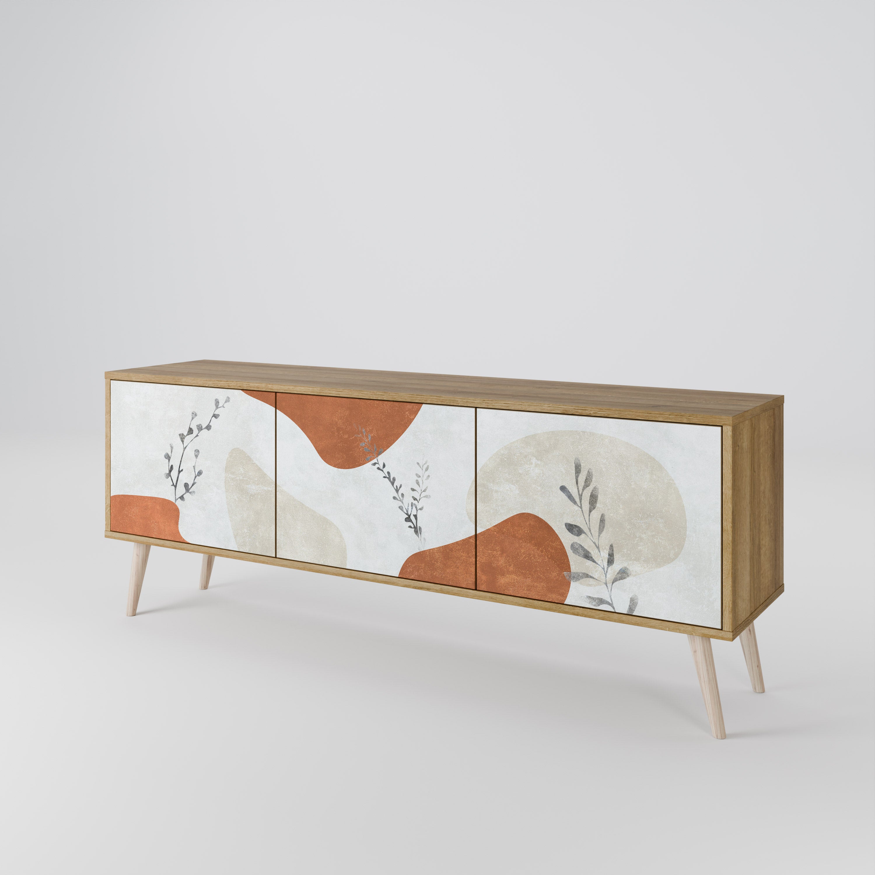 TRANQUIL TWIG Třídveřový TV stolek