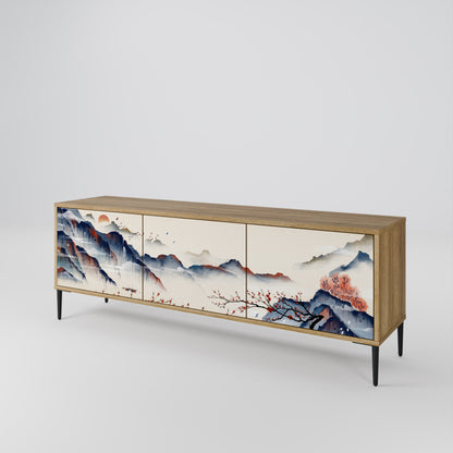 JAPANESE LANDSCAPE Třídveřový TV stolek