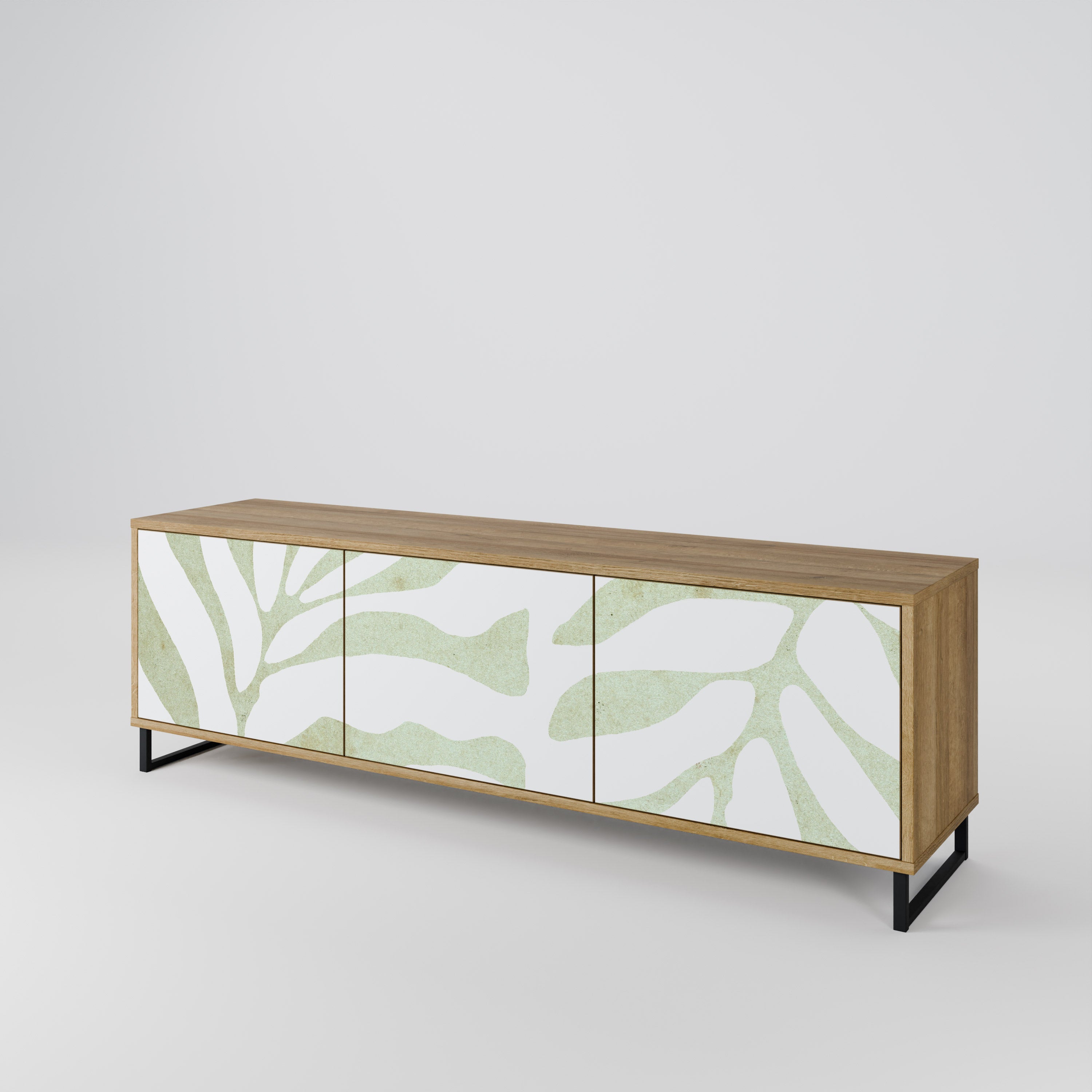 BOTANICAL SPARK Třídveřový TV stolek