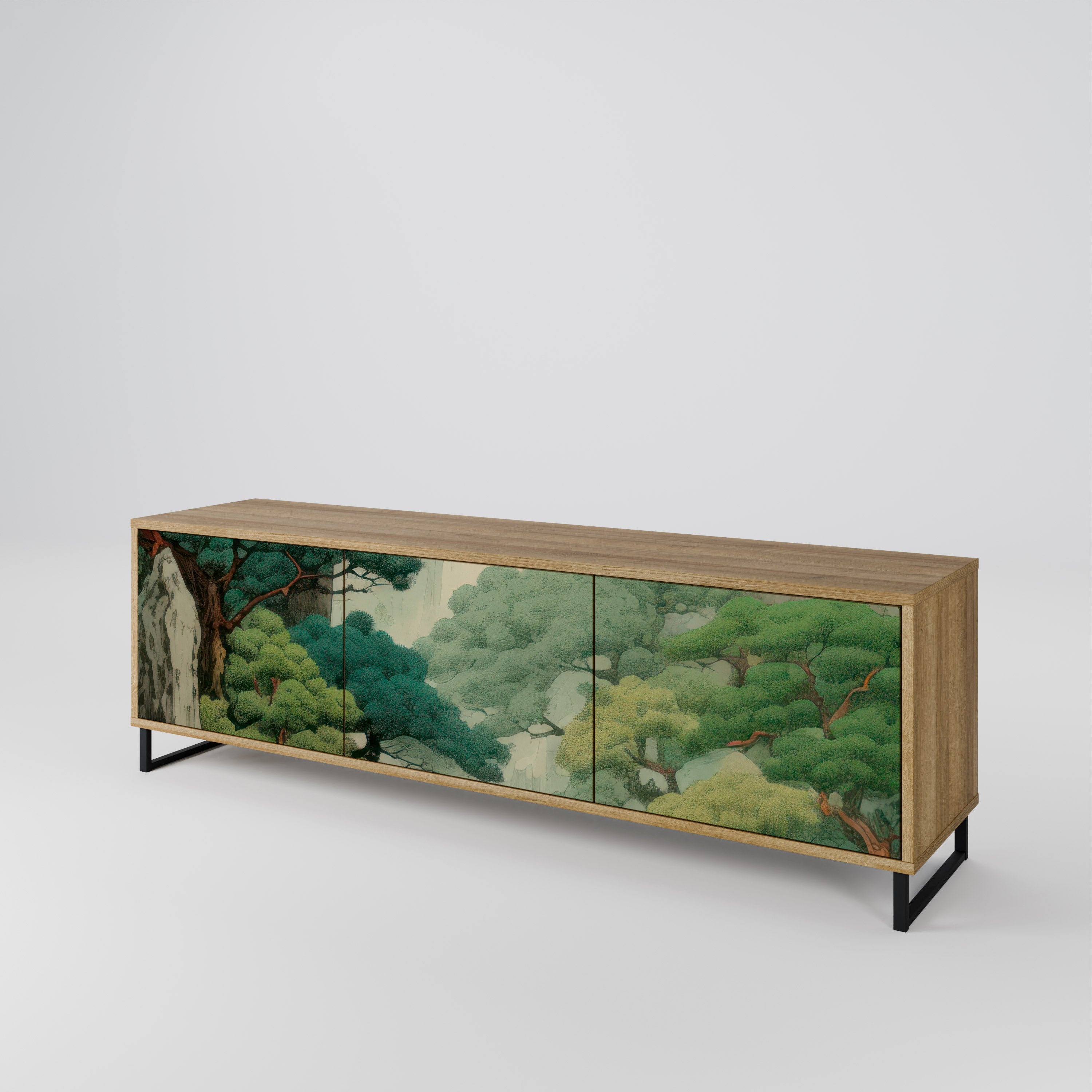 VERDURE ABYSS Třídveřový TV stolek