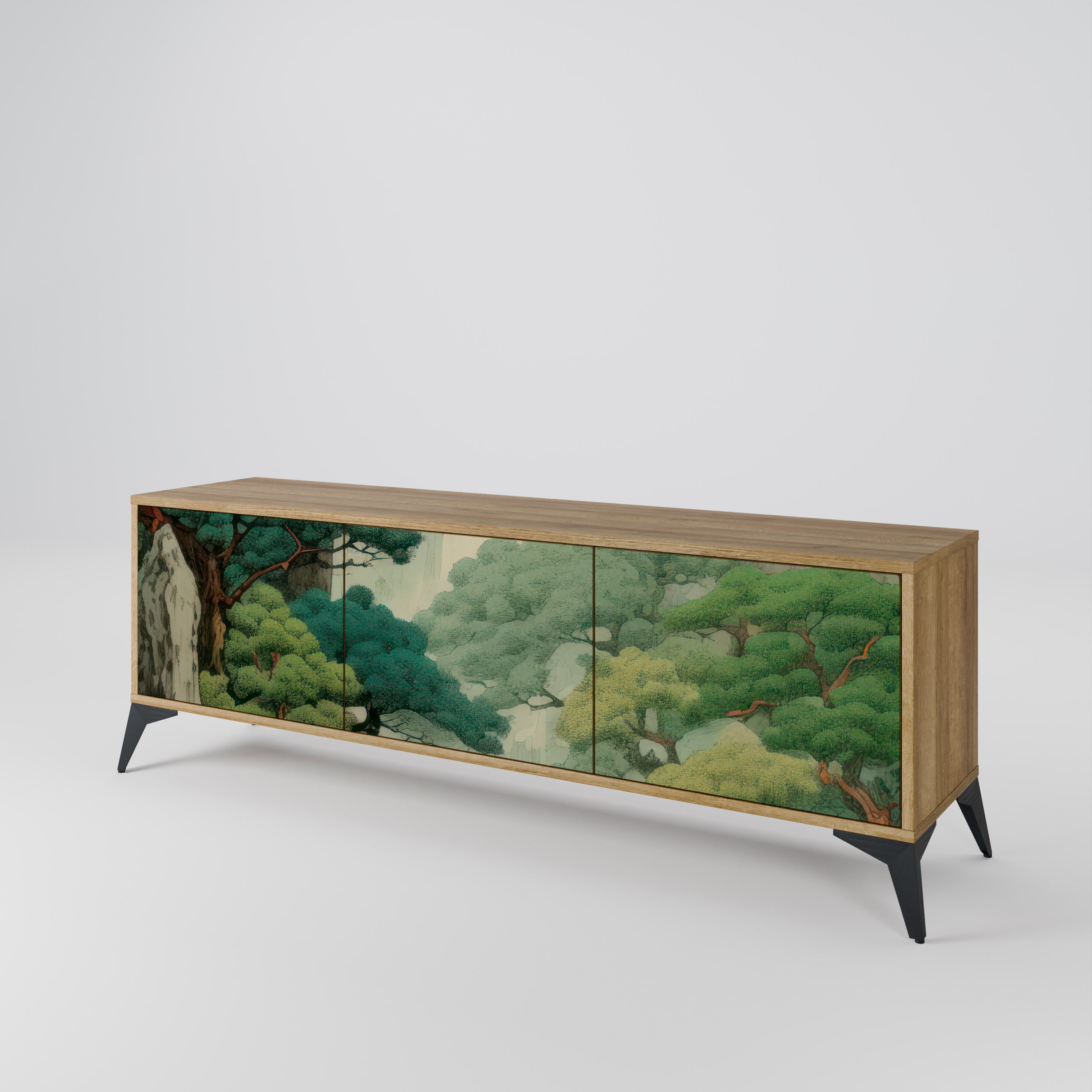 VERDURE ABYSS Třídveřový TV stolek