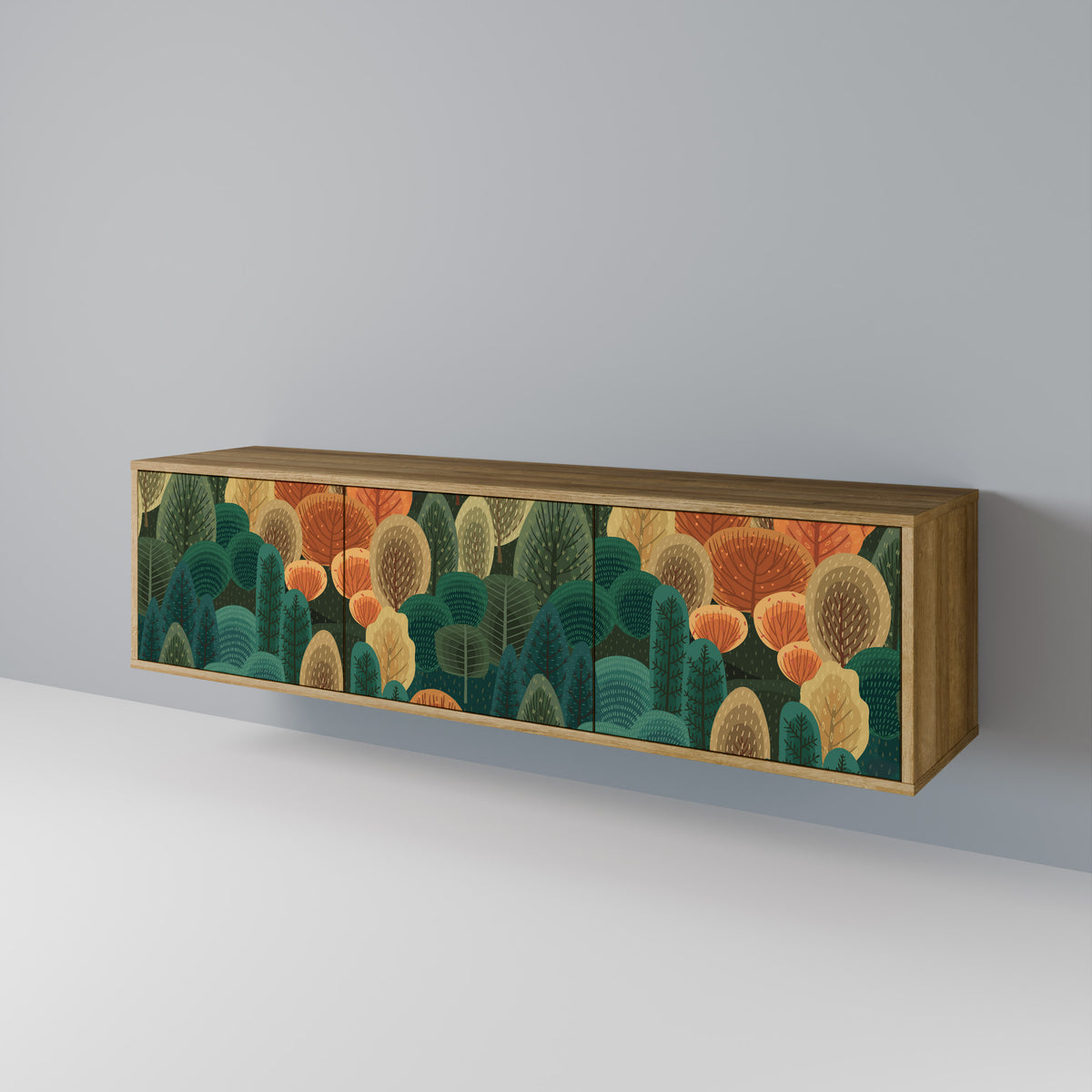 AUTUMN KALEIDOSCOPE Třídveřový TV stolek