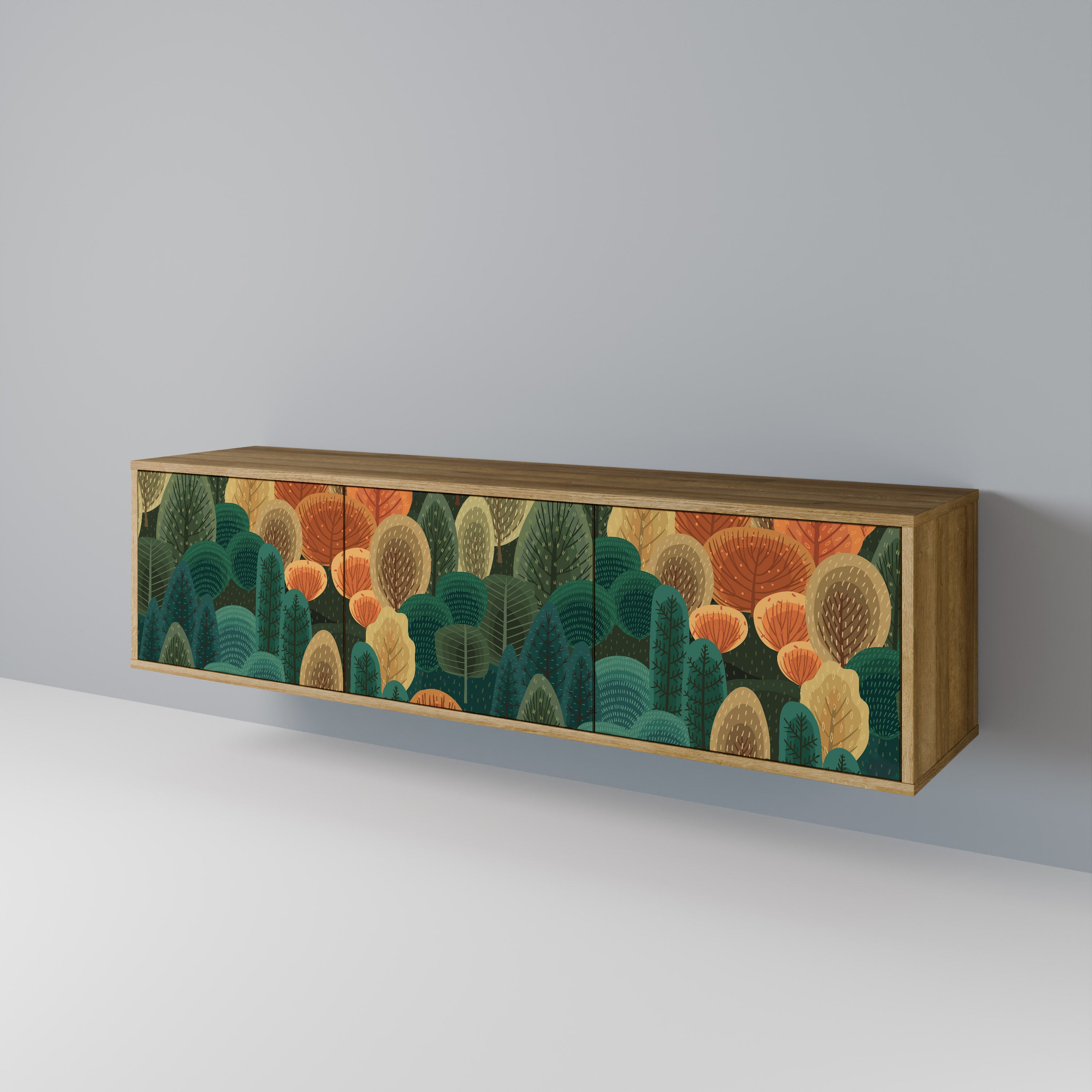 AUTUMN KALEIDOSCOPE Třídveřový TV stolek