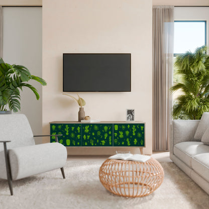 DESERT GREEN Třídveřový TV stolek