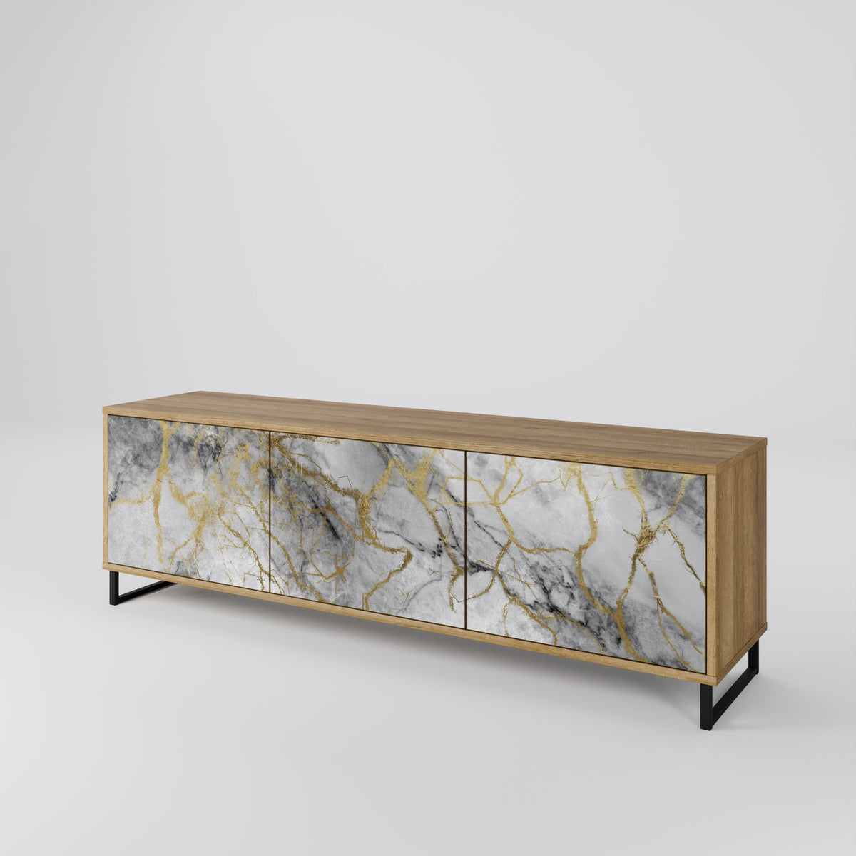 TIMELESS GLIDE Třídveřový TV stolek