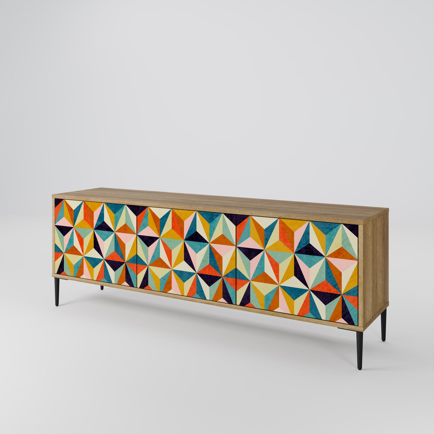 TESSELATE TREASURES Třídveřový TV stolek
