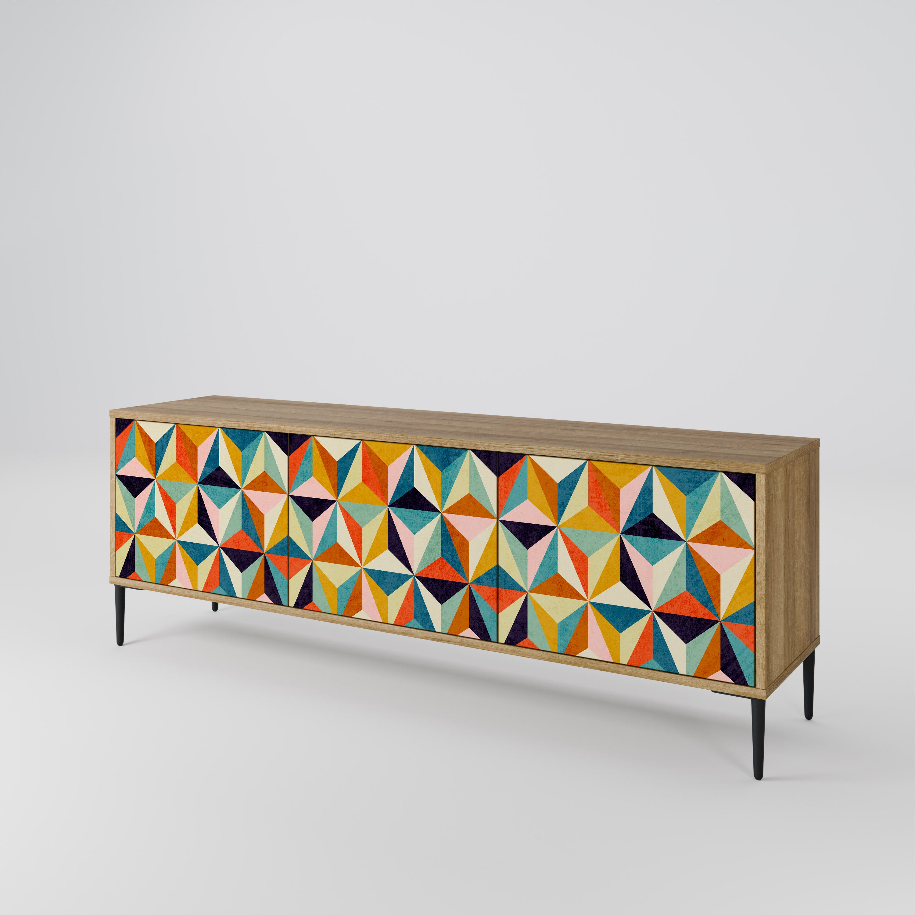 TESSELATE TREASURES Třídveřový TV stolek