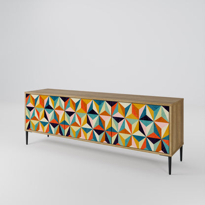 TESSELATE TREASURES Třídveřový TV stolek