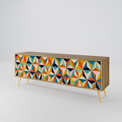 TESSELATE TREASURES Třídveřový TV stolek