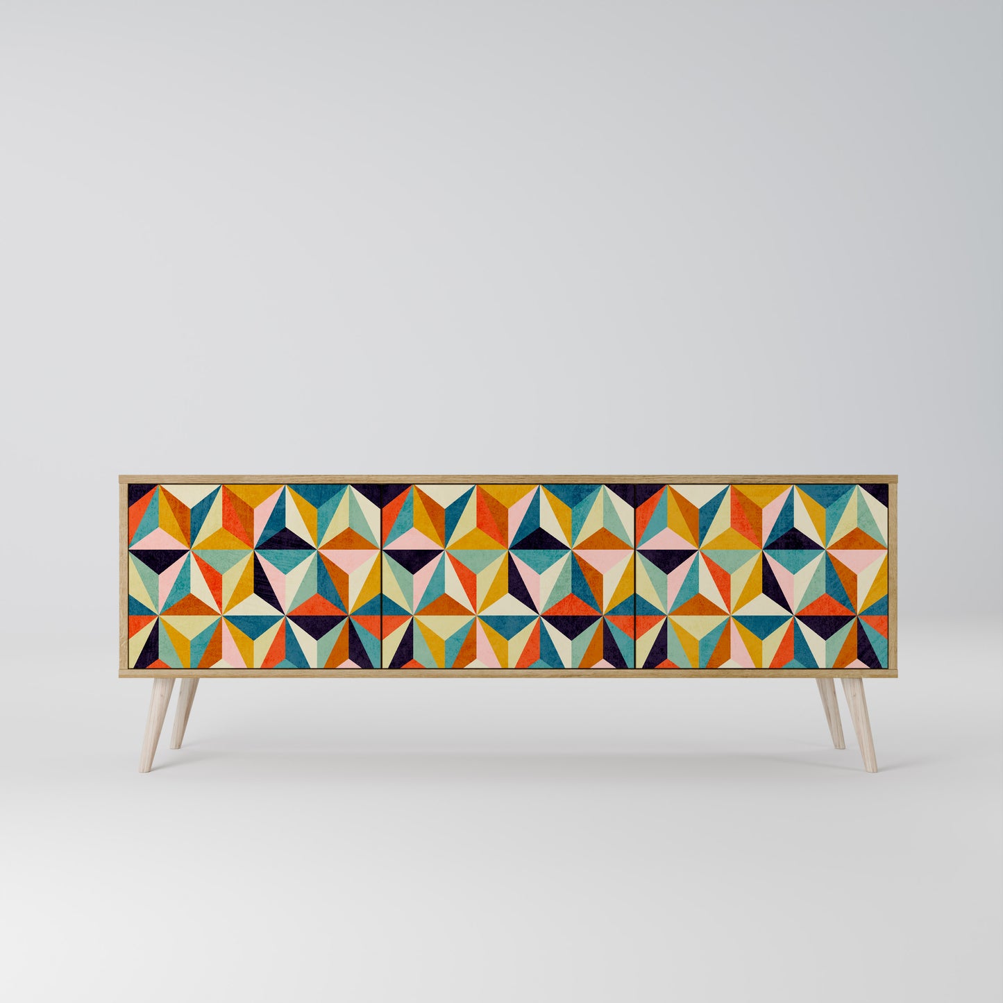 TESSELATE TREASURES Třídveřový TV stolek