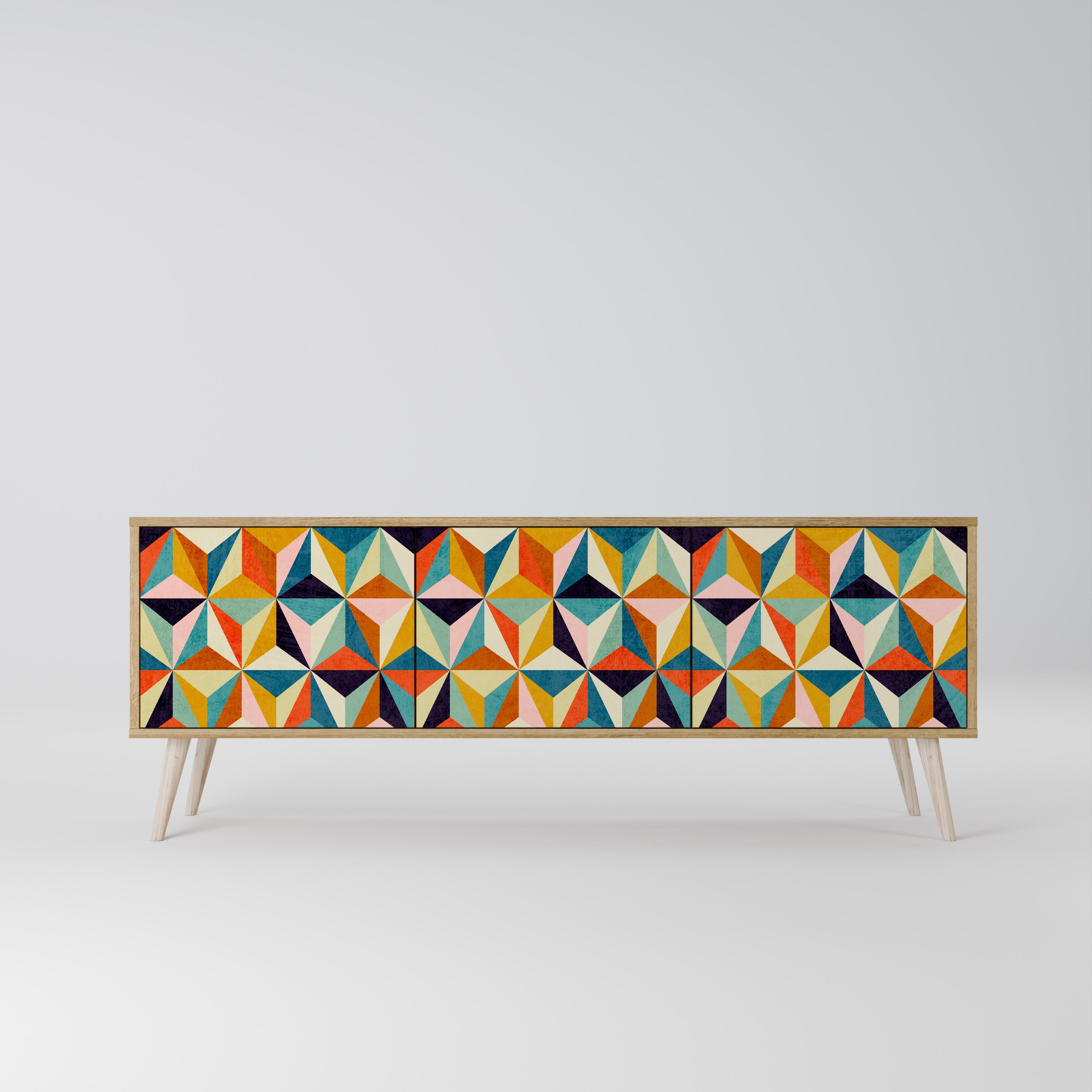 TESSELATE TREASURES Třídveřový TV stolek