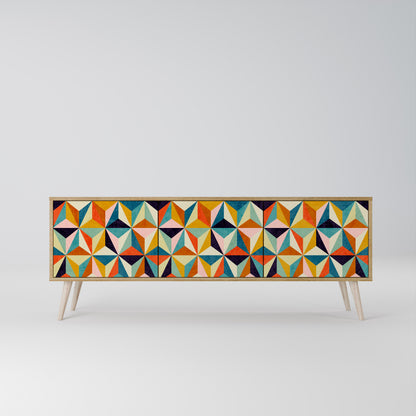 TESSELATE TREASURES Třídveřový TV stolek