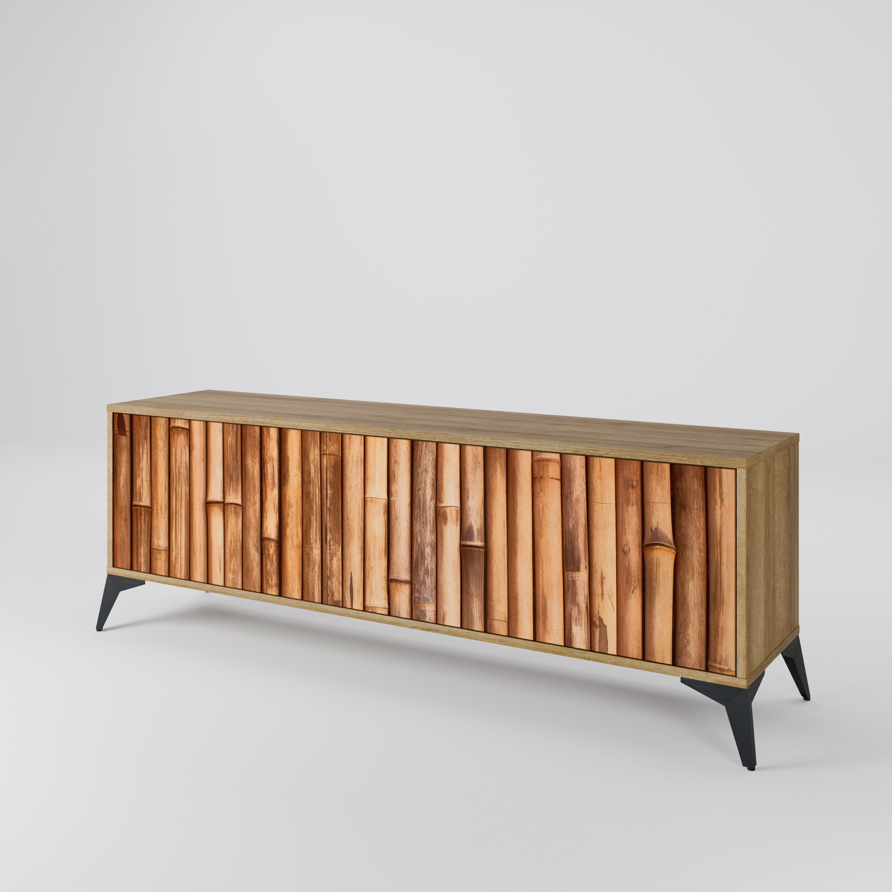 NATURAL WOOD Třídveřový TV stolek