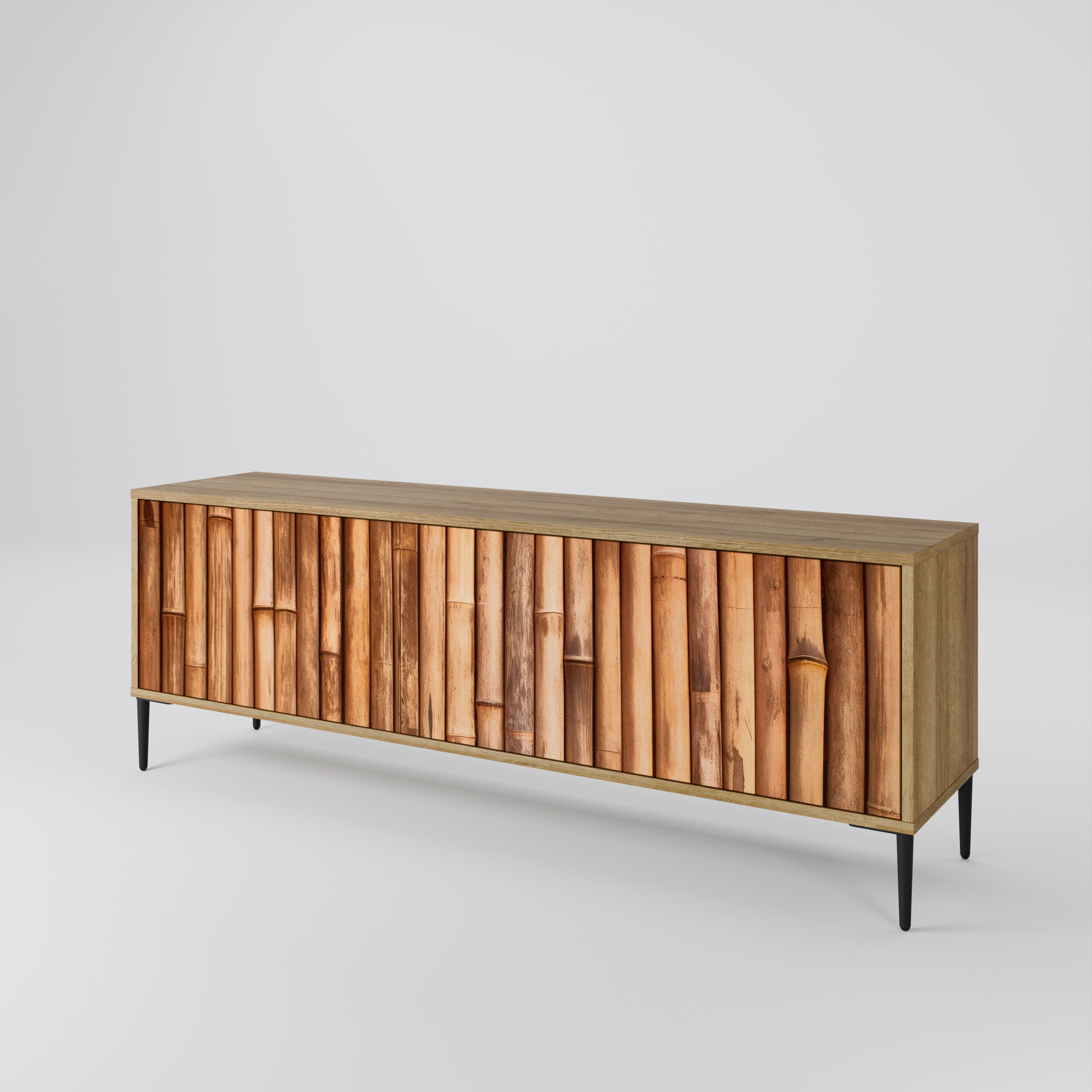 NATURAL WOOD Třídveřový TV stolek
