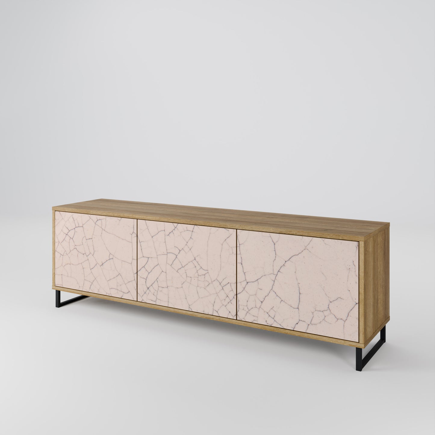 CERAMIC TEXTURE Třídveřový TV stolek