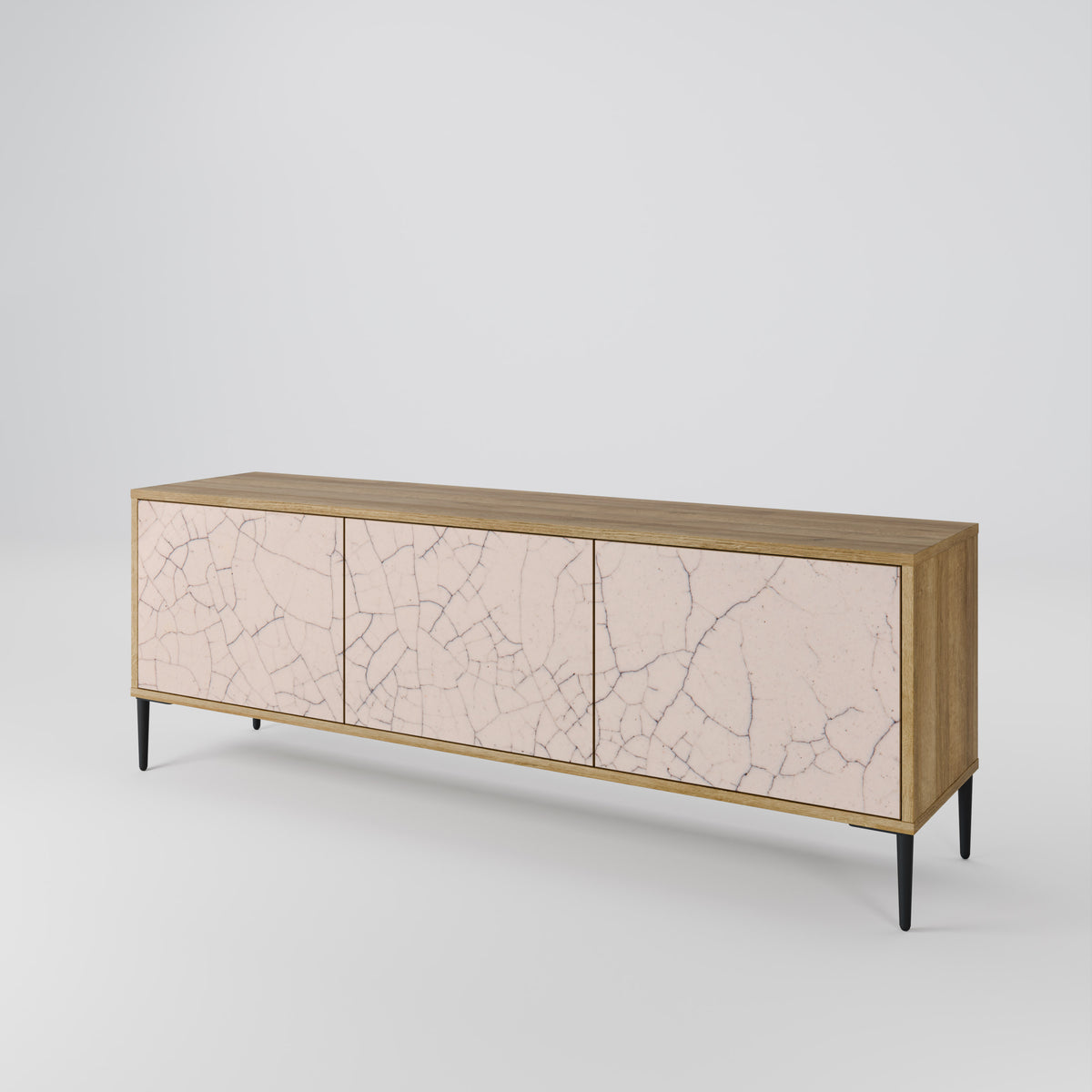 CERAMIC TEXTURE Třídveřový TV stolek