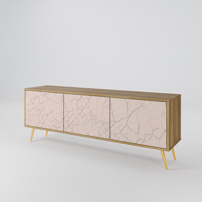 CERAMIC TEXTURE Třídveřový TV stolek
