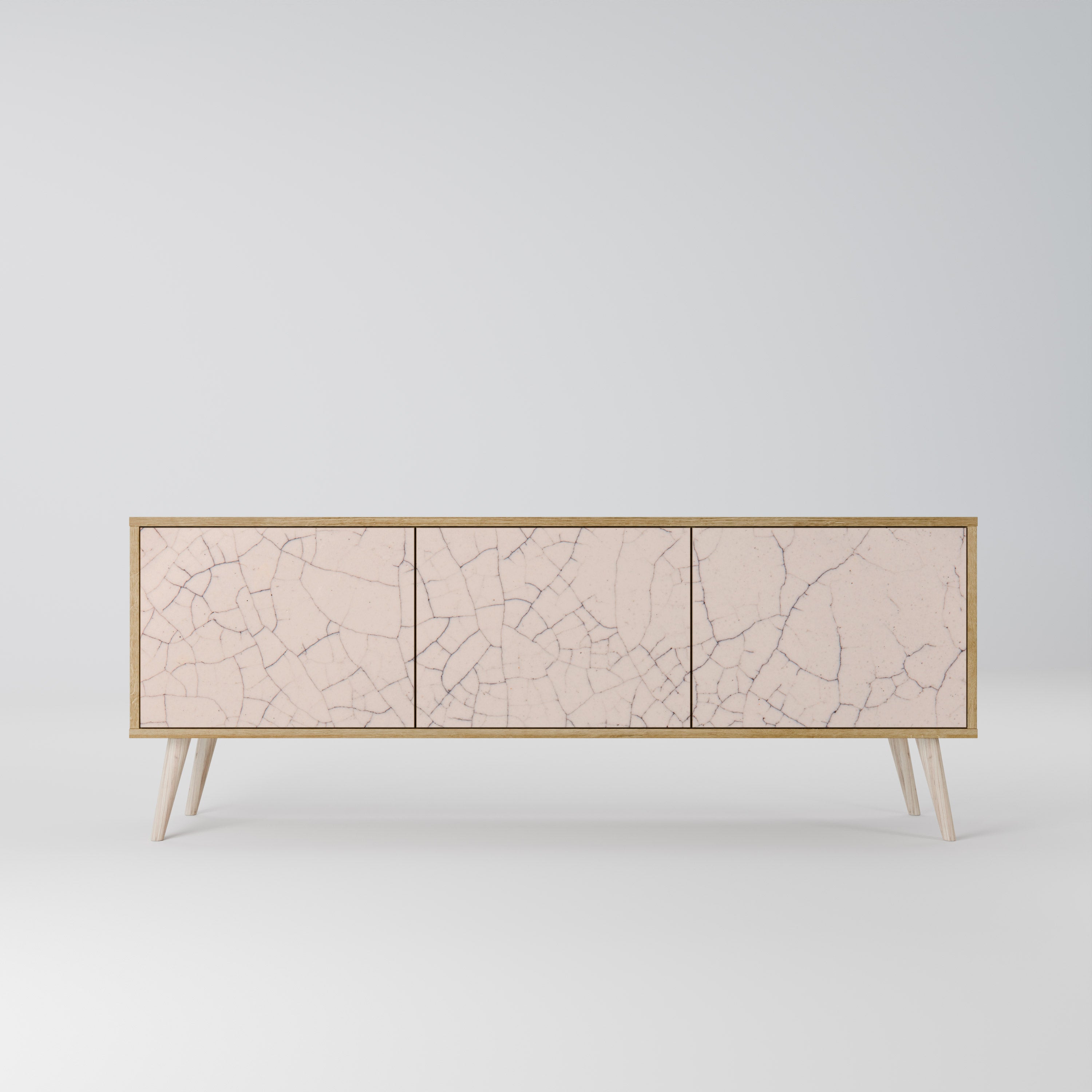 CERAMIC TEXTURE Třídveřový TV stolek