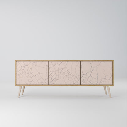 CERAMIC TEXTURE Třídveřový TV stolek