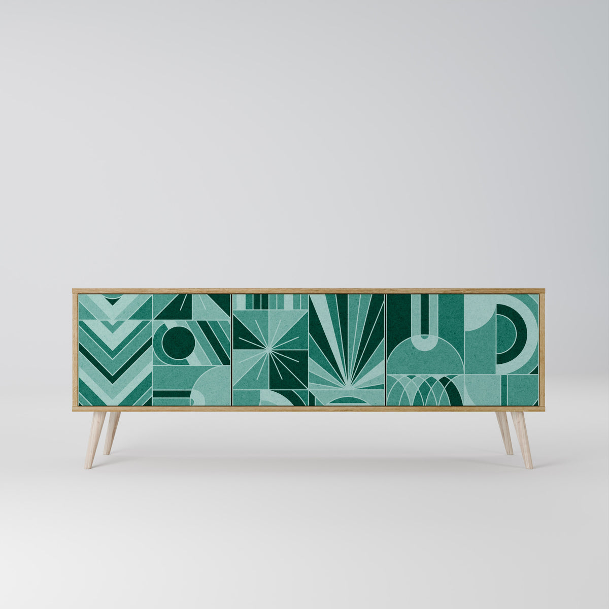 HARMONIC GRID Třídveřový TV stolek