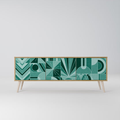 HARMONIC GRID Třídveřový TV stolek