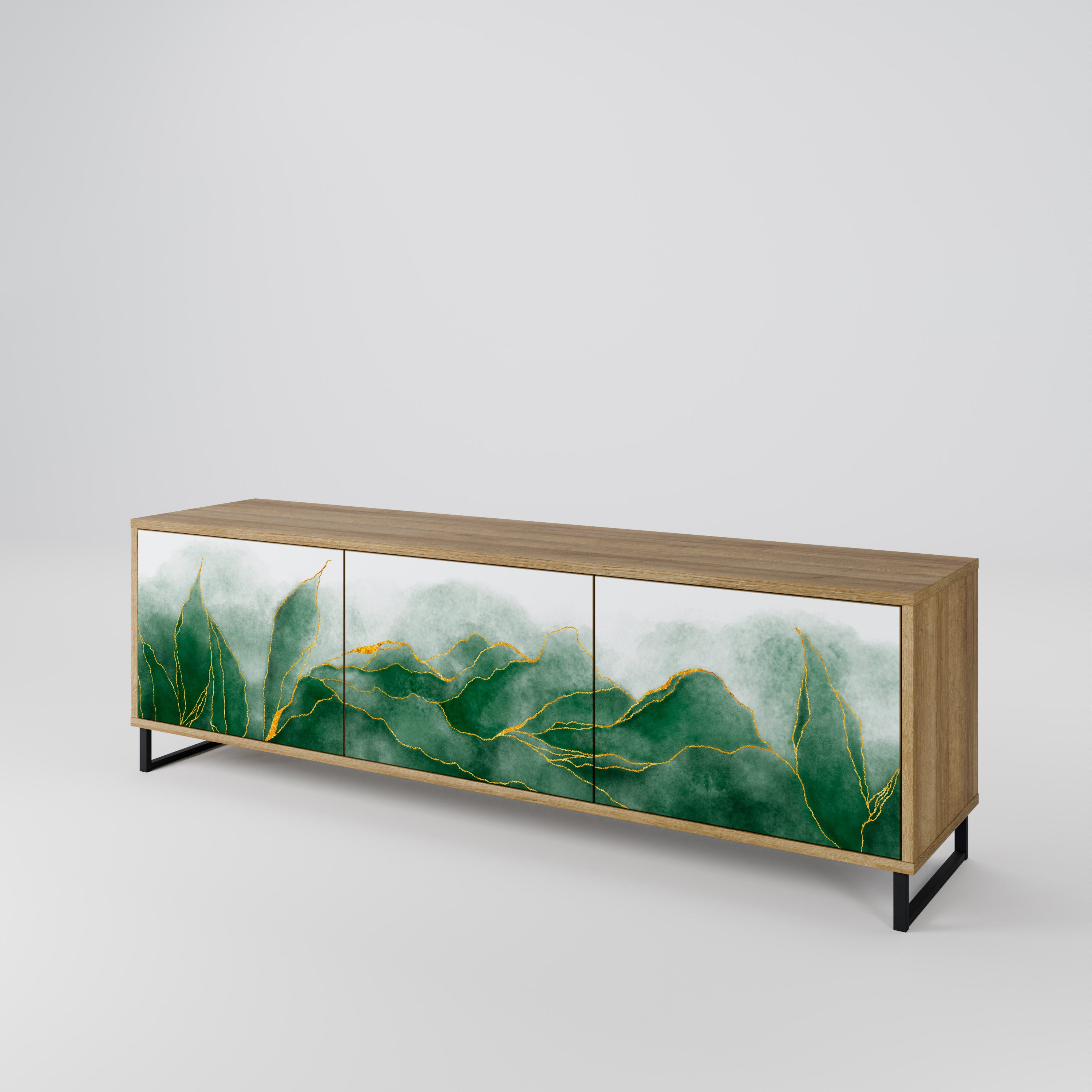 EXPENSIVE NATURE Třídveřový TV stolek