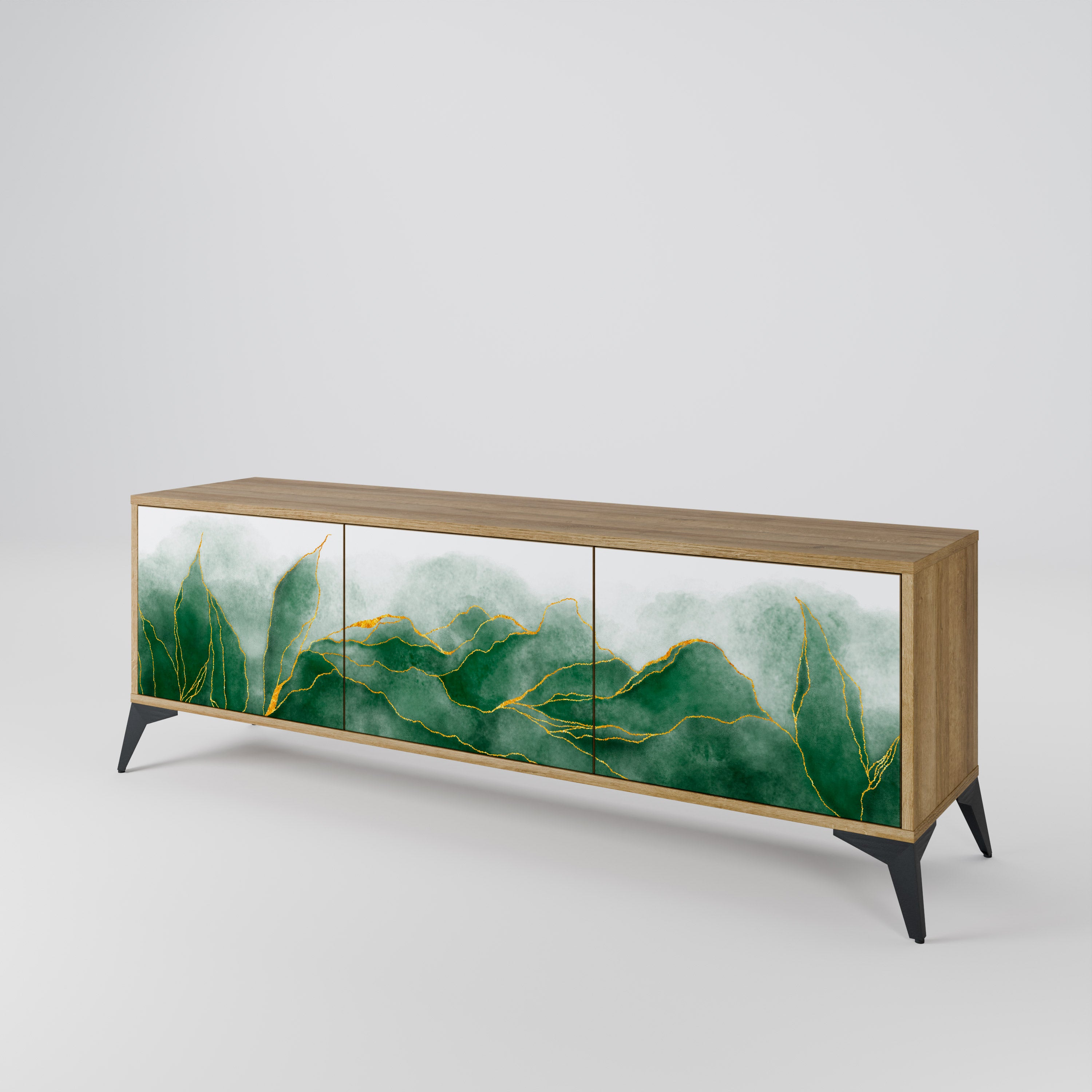 EXPENSIVE NATURE Třídveřový TV stolek