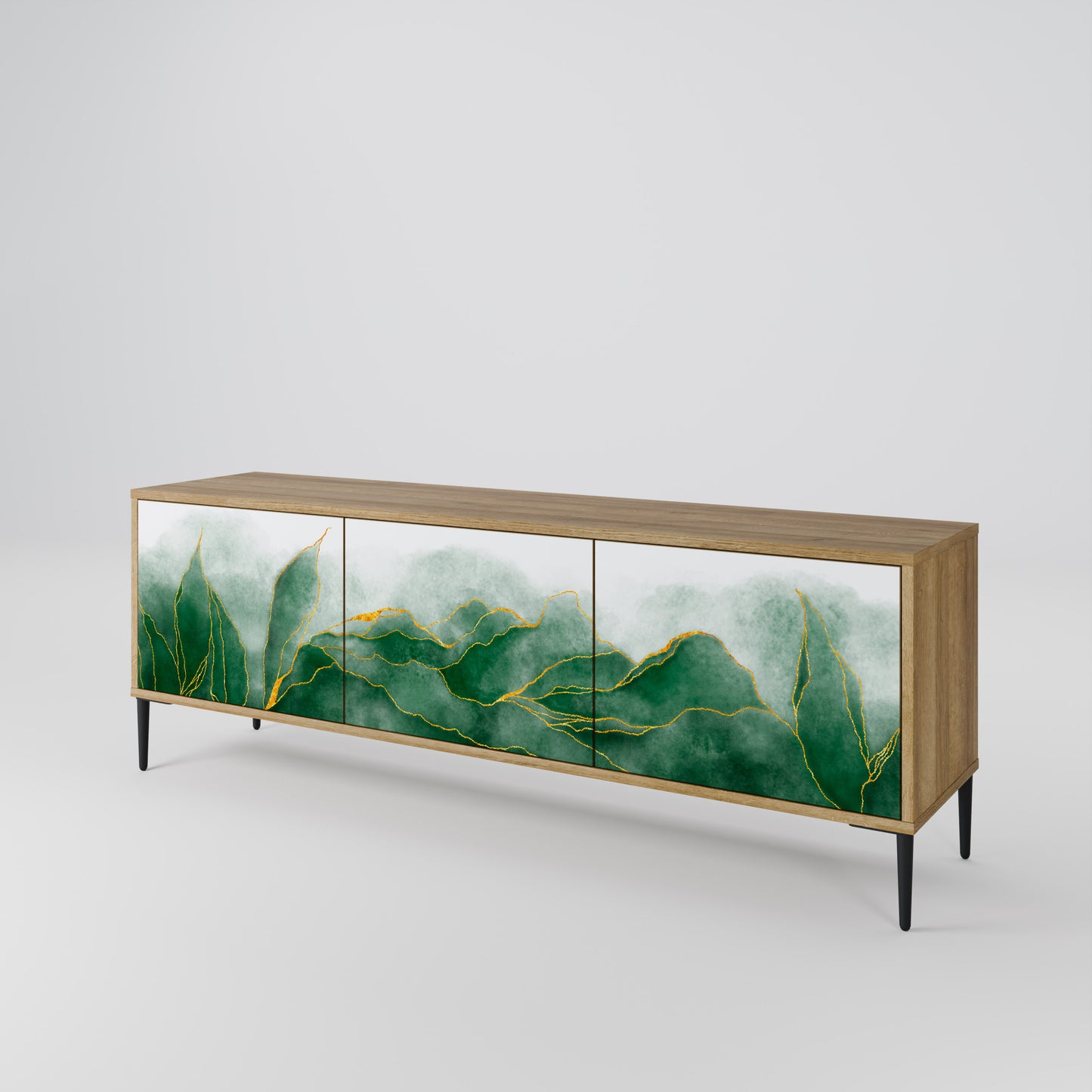 EXPENSIVE NATURE Třídveřový TV stolek