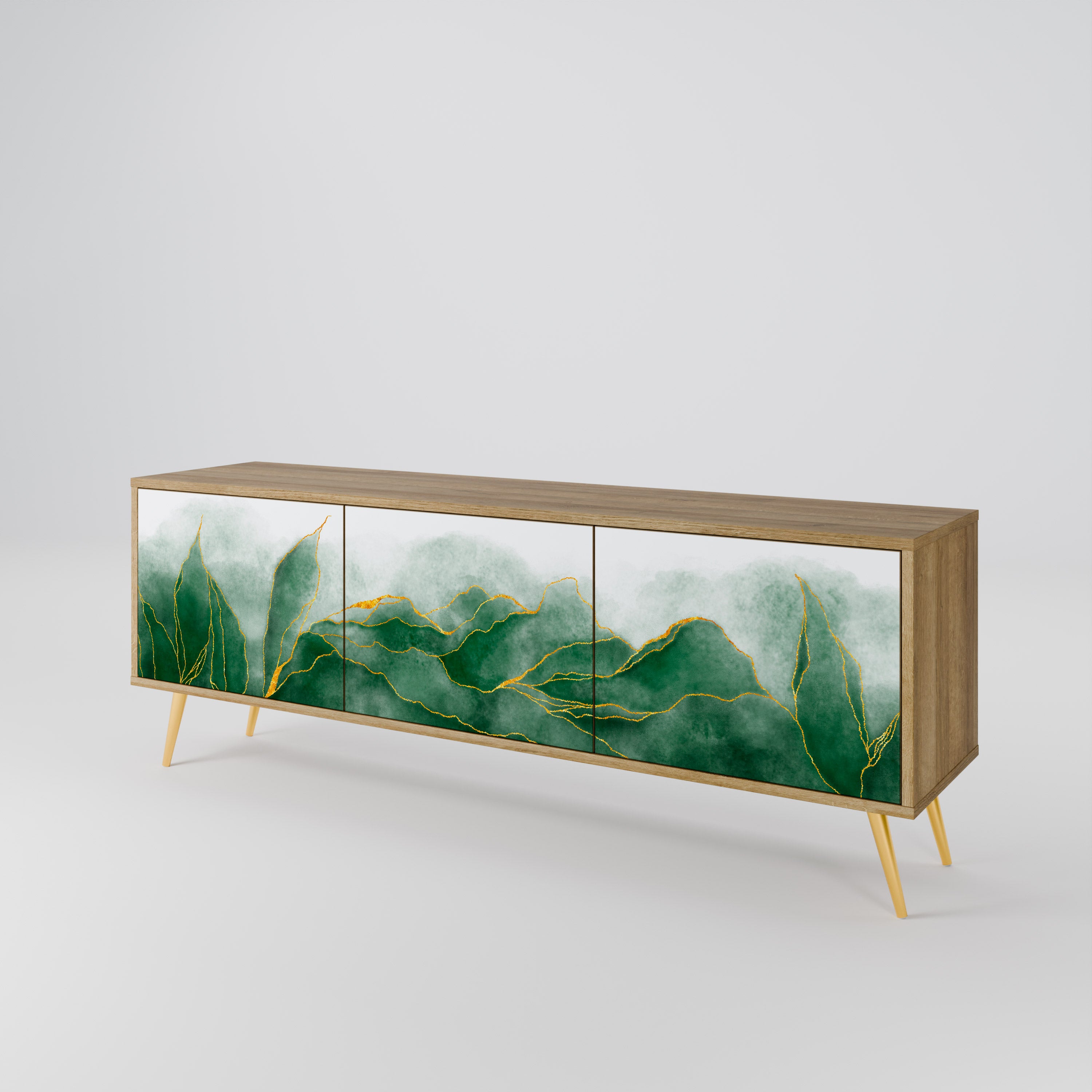 EXPENSIVE NATURE Třídveřový TV stolek
