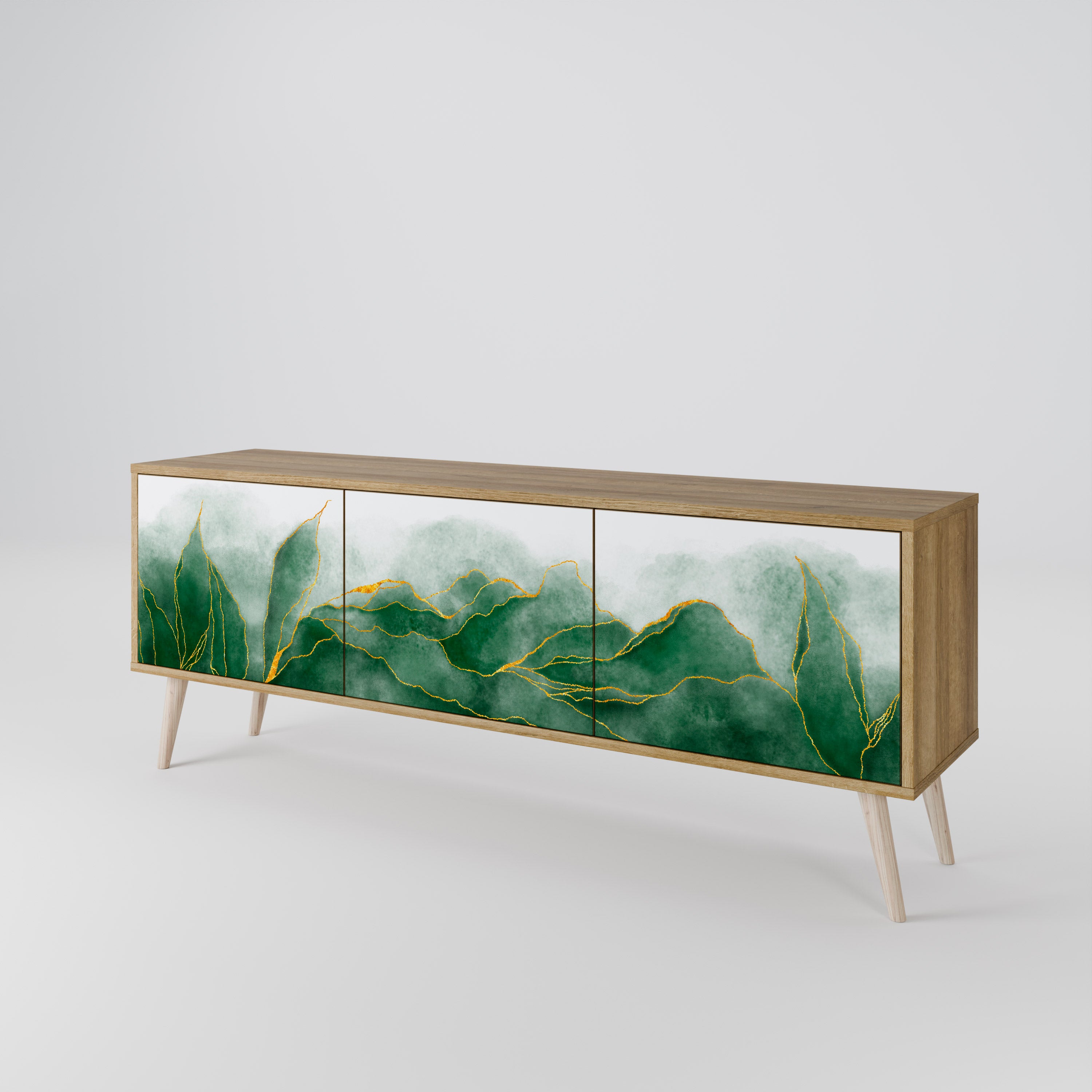 EXPENSIVE NATURE Třídveřový TV stolek