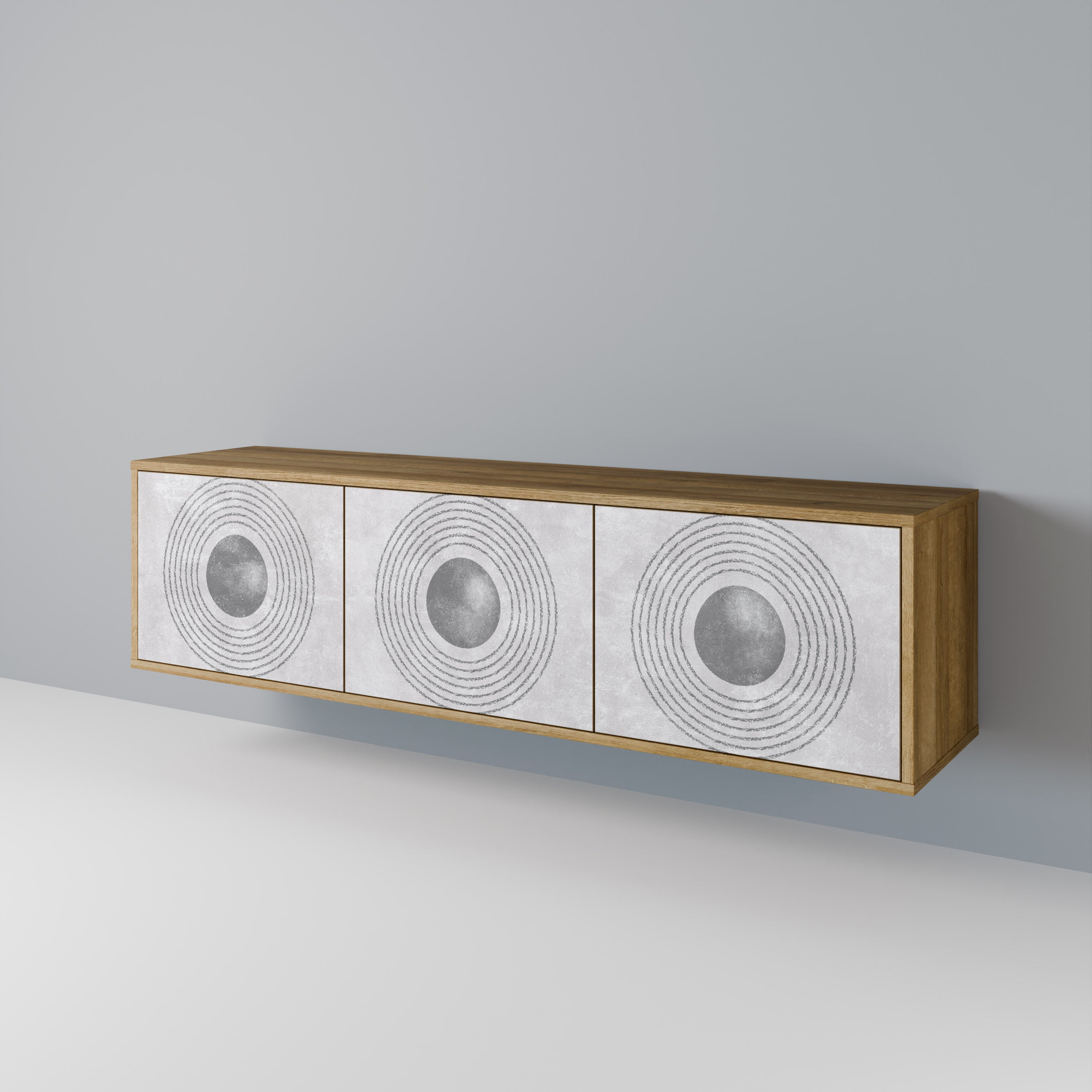 SOLID CIRCLES Třídveřový TV stolek